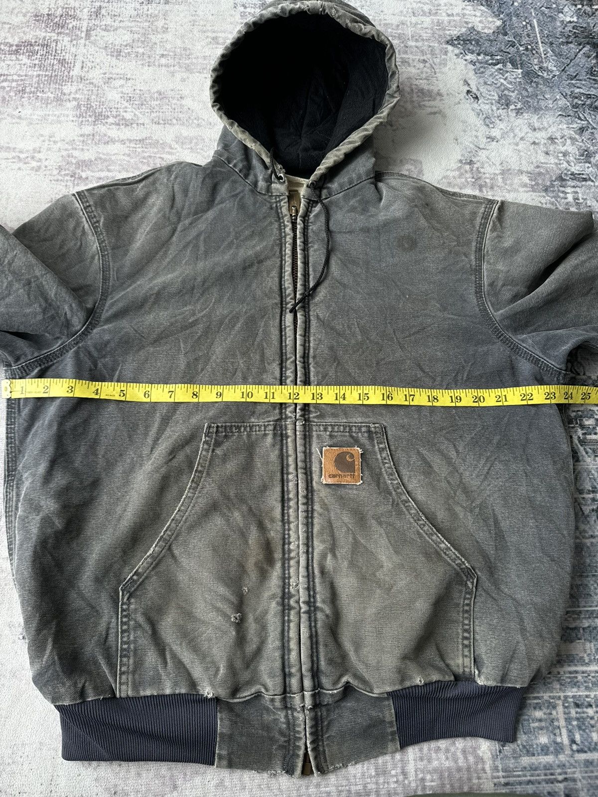 Carhartt × If Six Was Nine × Vintage XX Vintage Carhartt Detroit Distressed Splash Denim Jacket Size US M / EU 48-50 / 2 - 14 Thumbnail