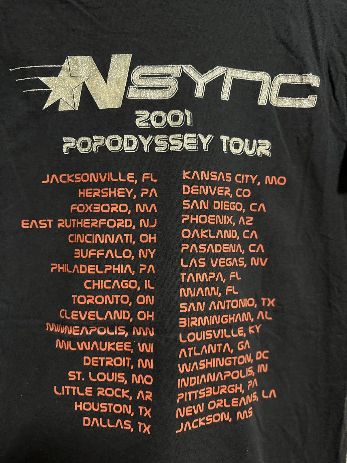 Japanese Brand × Vintage Vintage ‘N Sync Popodyssey Tour Tee Size US S / EU 44-46 / 1 - 9 Thumbnail