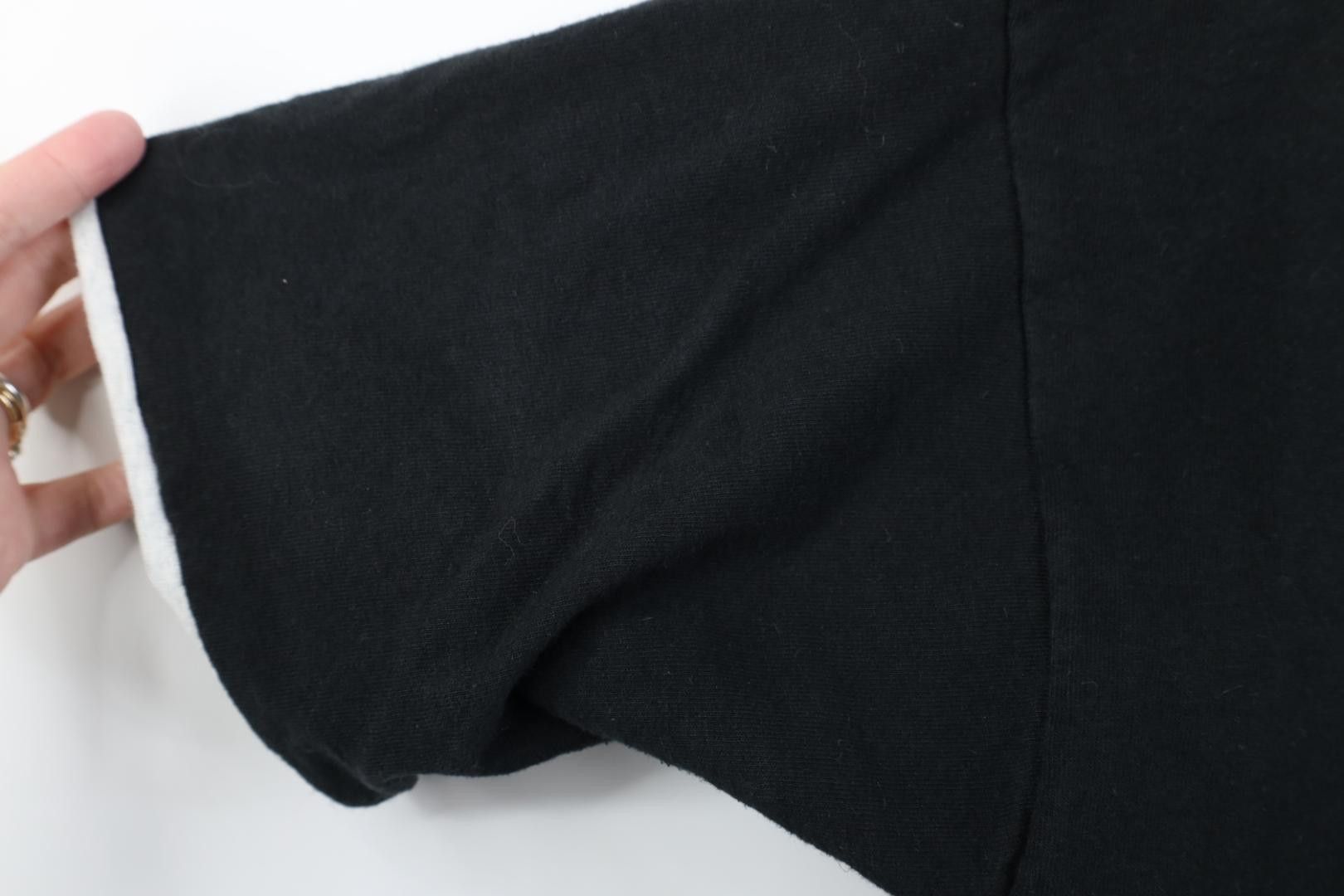 Vintage Vintage 90s Streetwear Layered Cotton T-Shirt Black USA Size US L / EU 52-54 / 3 - 6 Thumbnail