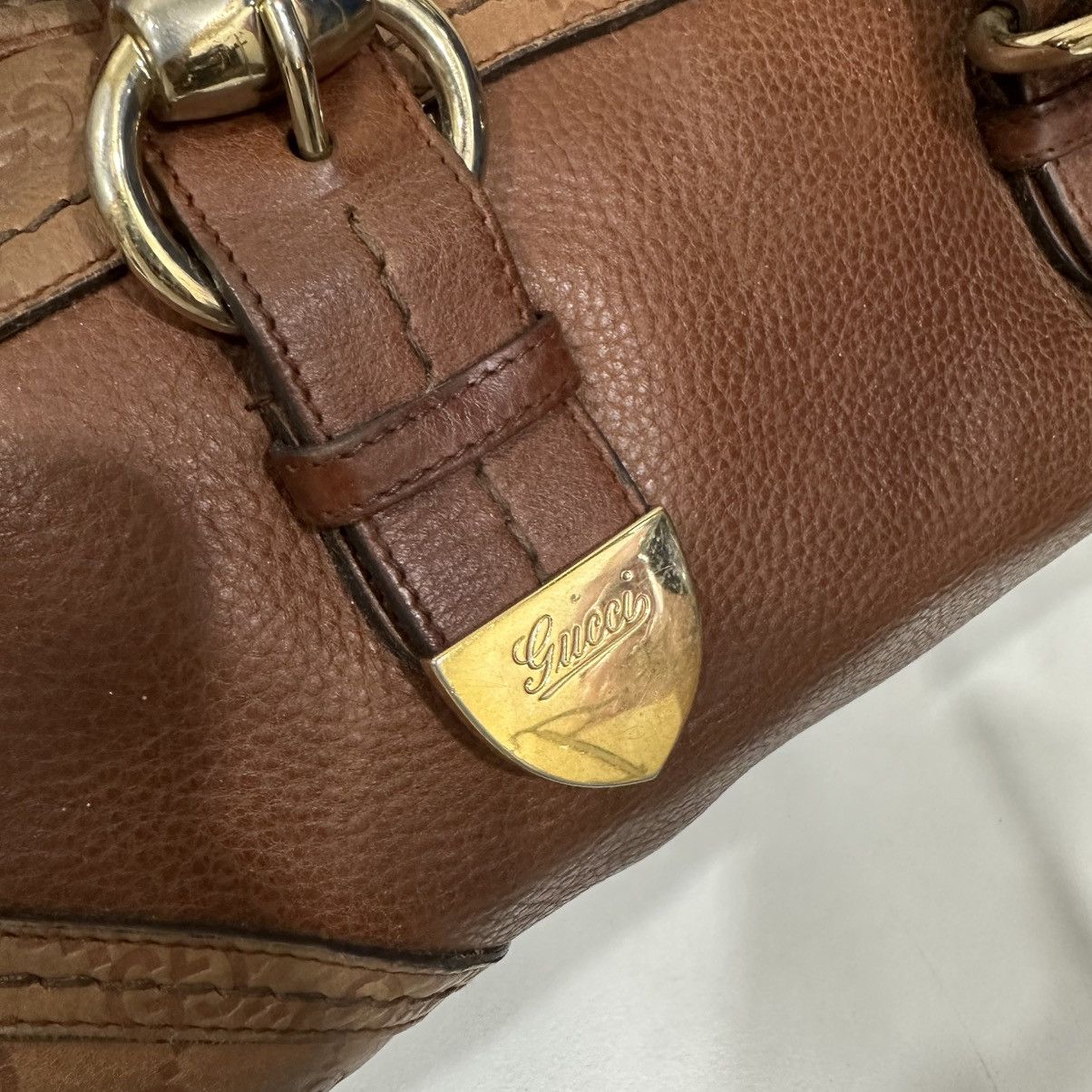 Gucci ‼️LASTDROP‼️ GUCCI BROWN GUCCISSIMA SIGNORIA LARGE DOME BAG Size ONE SIZE - 6 Thumbnail