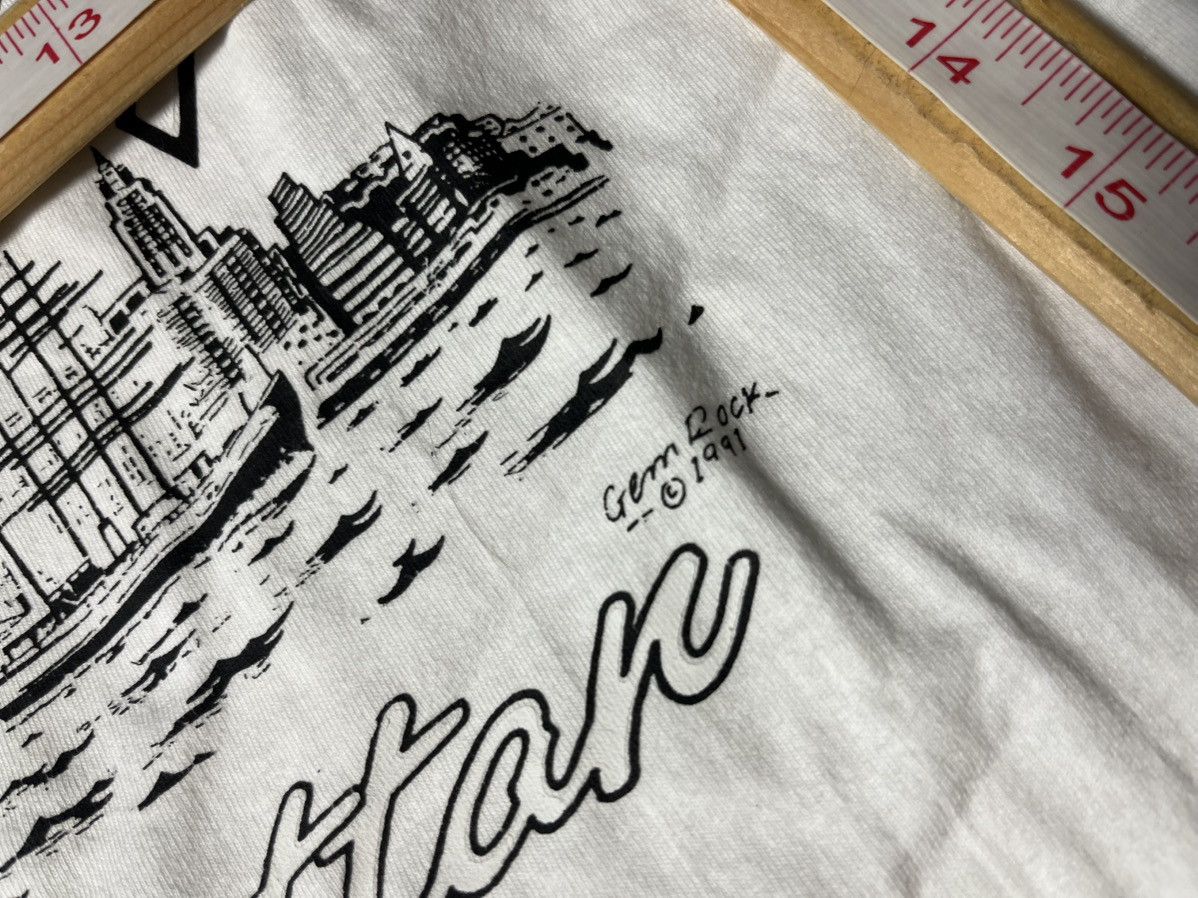 Band Tees New york Manhattan tshirt 1991 size Medium Size US M / EU 48-50 / 2 - 6 Thumbnail