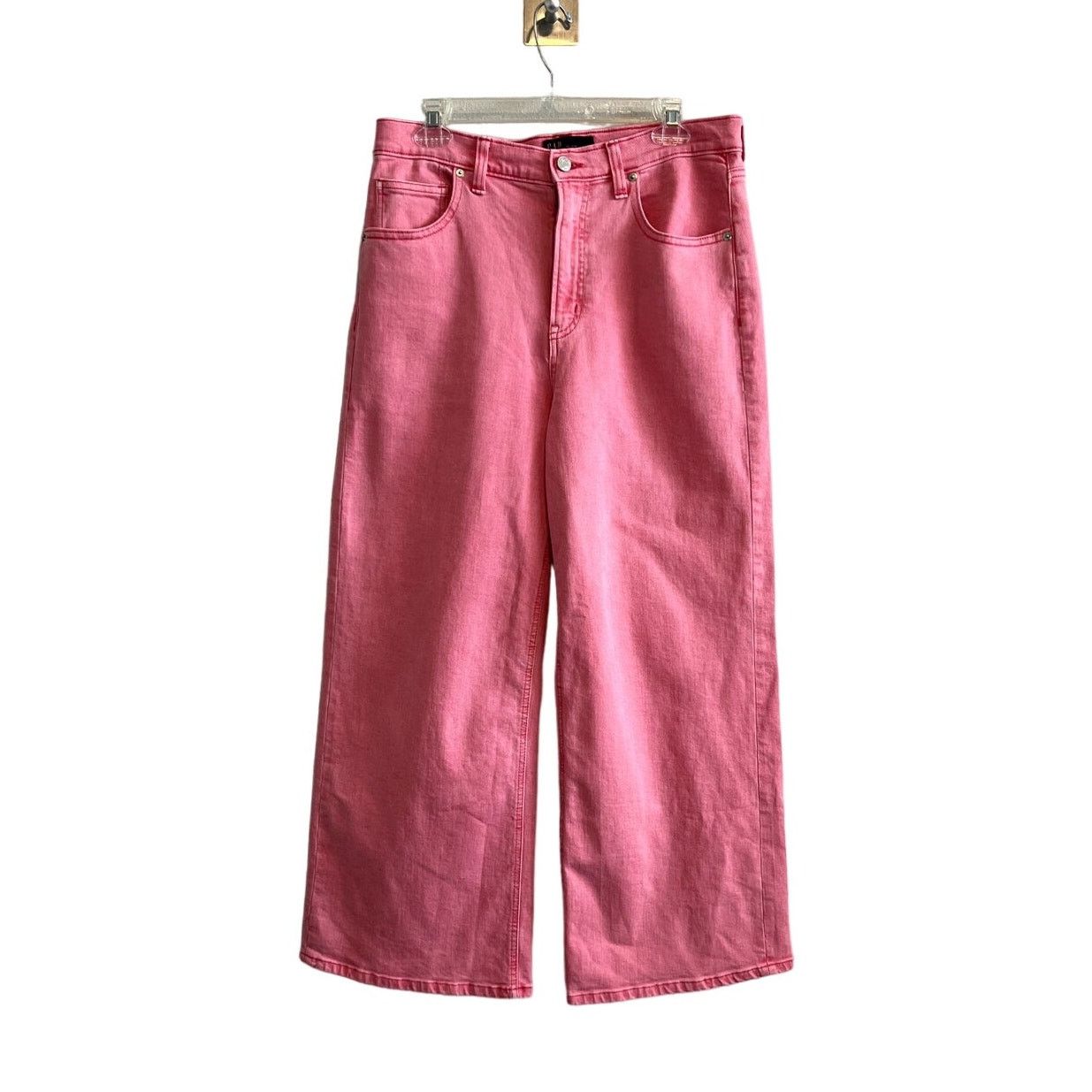 Gap Gap High Rise Pink Denim Wide Leg Jeans Size 32" / US 10 / IT 46 - 1 Thumbnail
