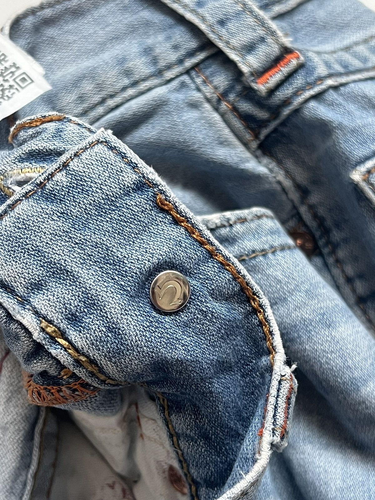 True Religion VTG True Religion Blue Slim Multi SN Size US 30 / EU 46 - 13 Thumbnail