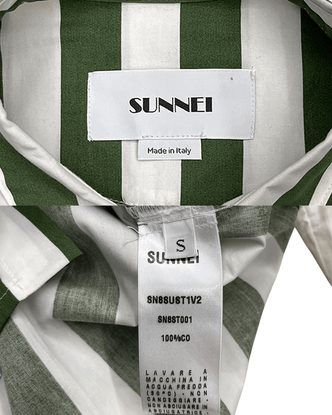 Sunnei Sunnei Detachable Sleeve Stripe Shirt Size US S / EU 44-46 / 1 - 10 Thumbnail
