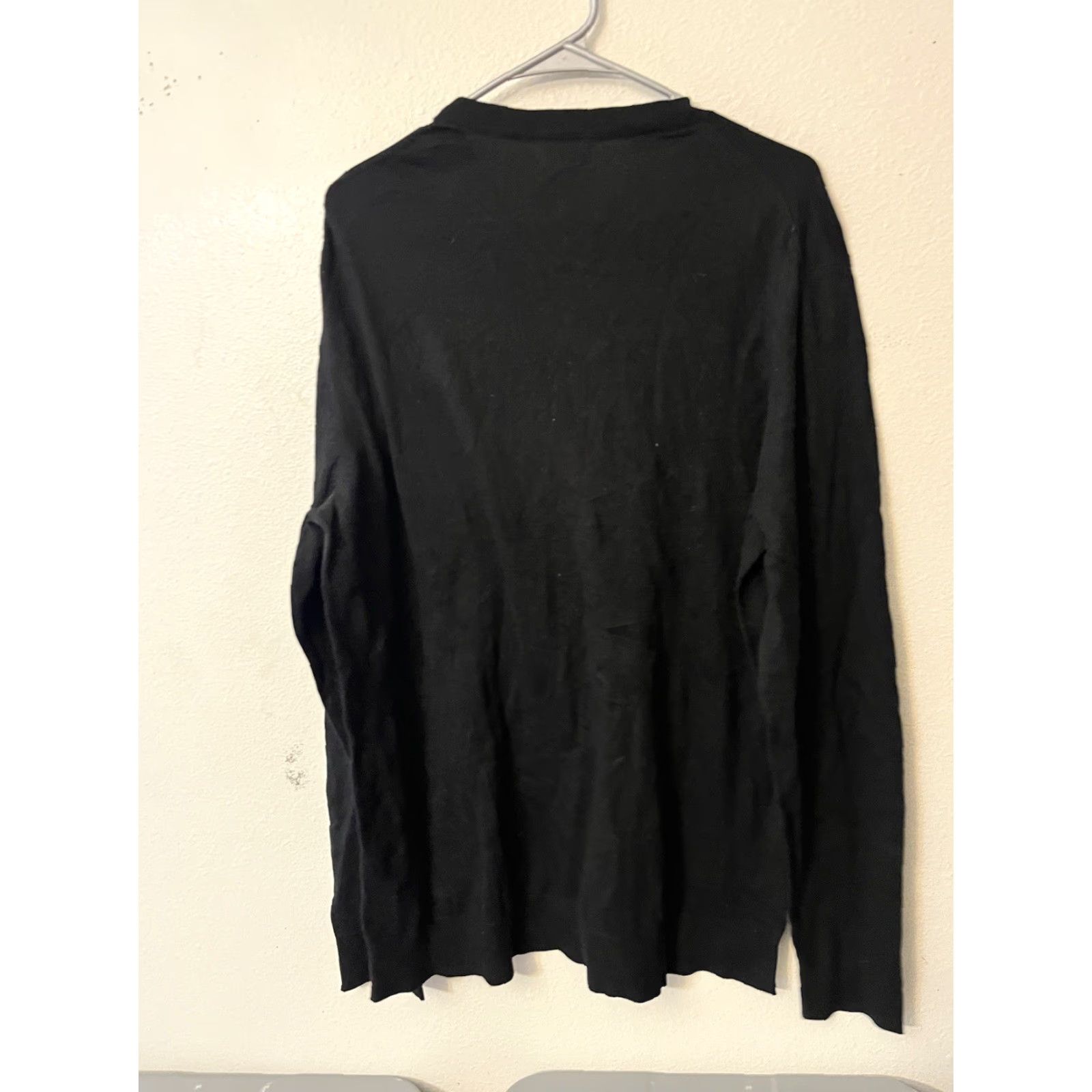 Old Navy Old Navy Black Crew Neck Long Sleeve Lightweight Cotton Blend Sweater Mens XL Size US XL / EU 56 / 4 - 2 Thumbnail