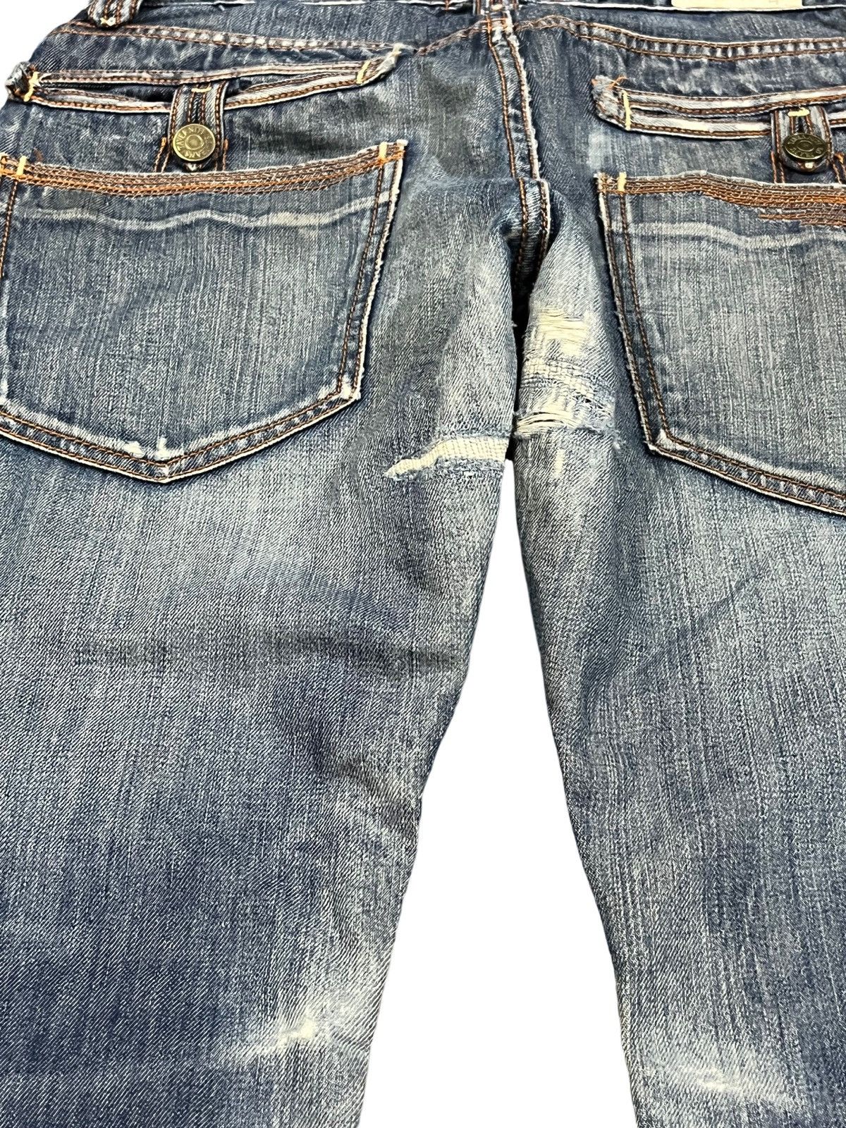 Ben Taverniti Unravel Project × Jimmy Taverniti × Taverniti Vintage Taverniti Flare Grunge Distressed Denim Size US 32 / EU 48 - 9 Thumbnail