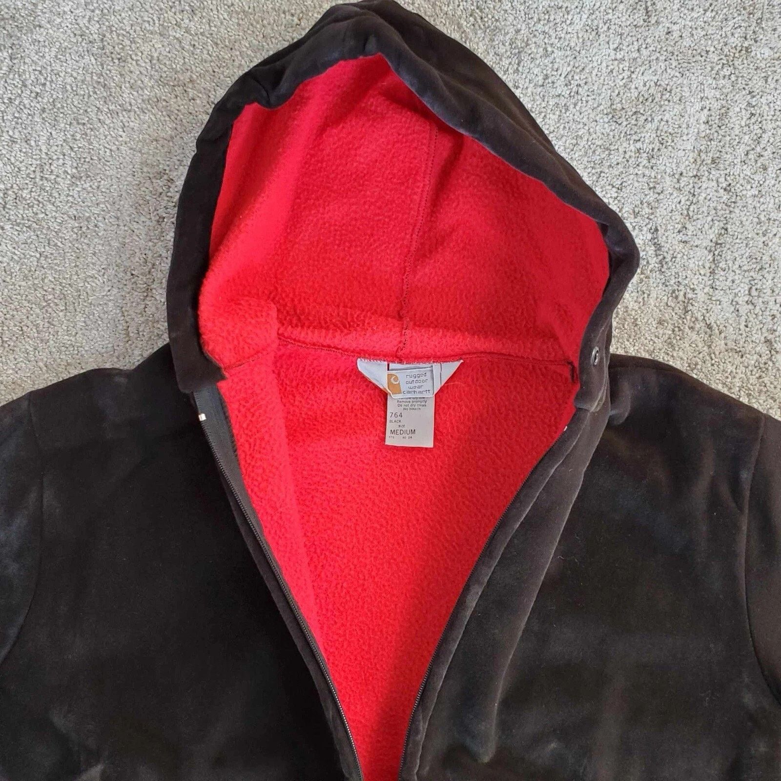 Carhartt Carhartt – Velour Full Zip Hoodie USA Made Distressed M Size US M / EU 48-50 / 2 - 3 Thumbnail