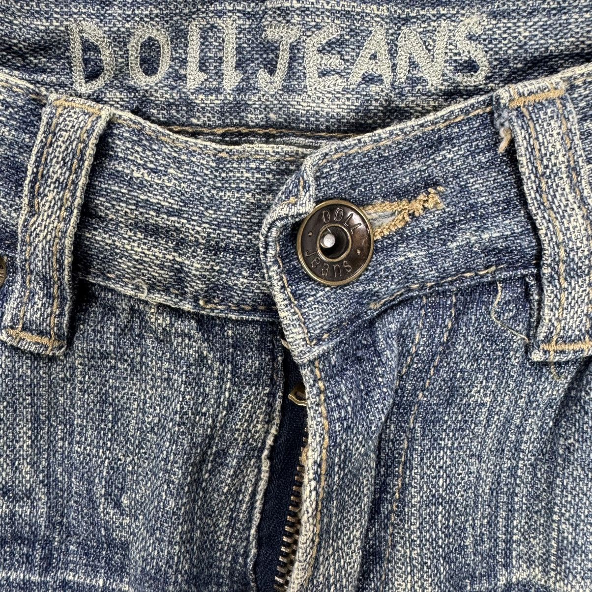 Japanese Brand ☀️DOLL DISTRESSED DENIM JEANS FLARE PANT Size US 30 / EU 46 - 12 Thumbnail