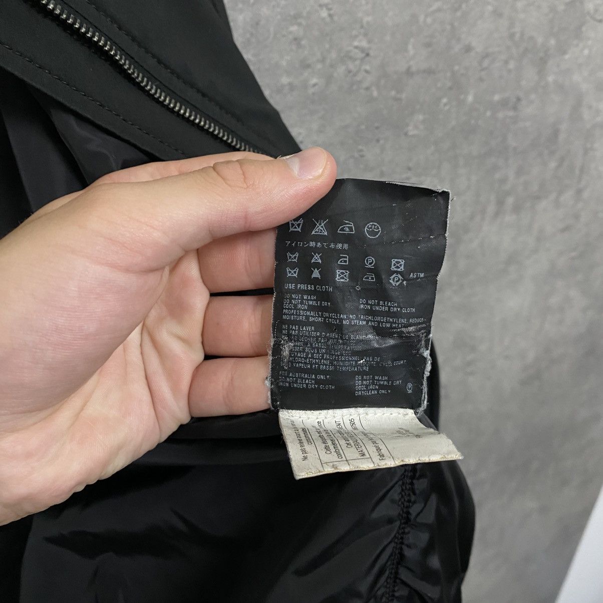 Prada Nylon Red Tab Black Bomber Jacket
