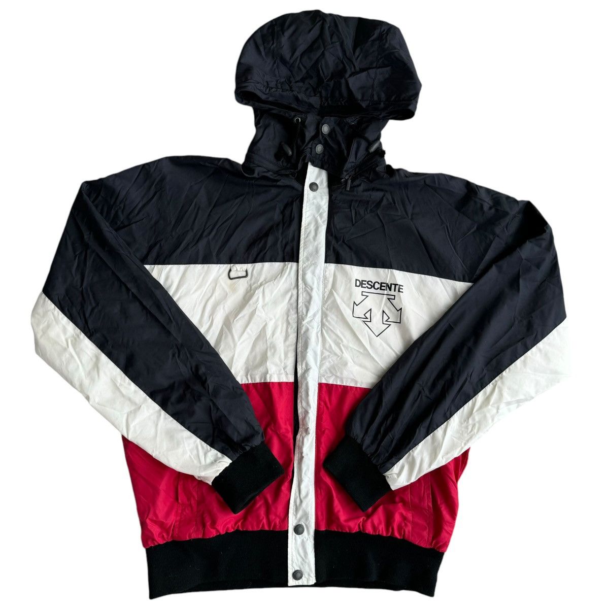 Descente × Hi Tec × Japanese Brand JAPAN MADE DESCENTE Nylon VTG Ski Wear Windbreaker jacket Size US XL / EU 56 / 4 - 8 Thumbnail