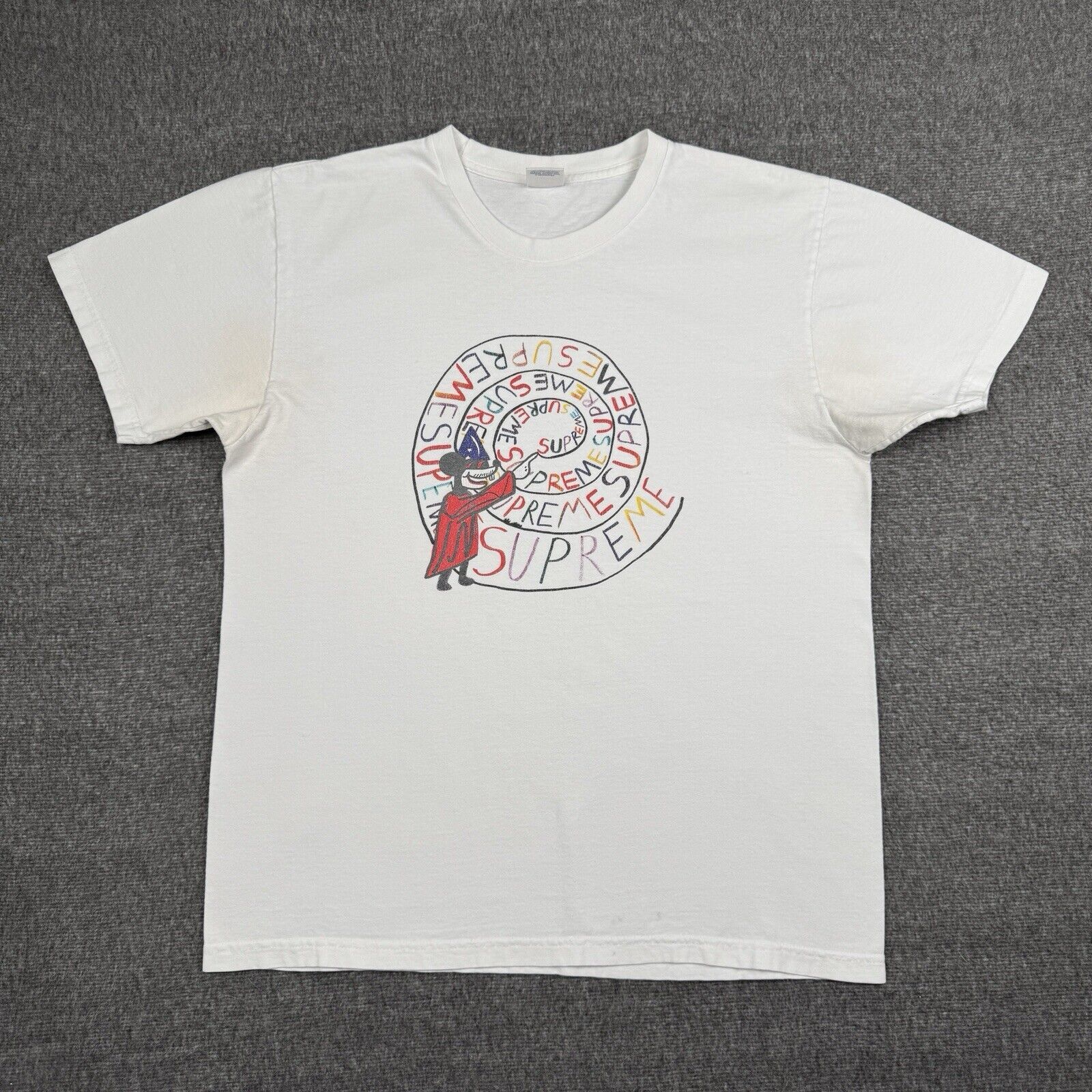 Supreme SS17 SUPREME JOE ROBERTS SWIRL TEE T-SHIRT WHITE L