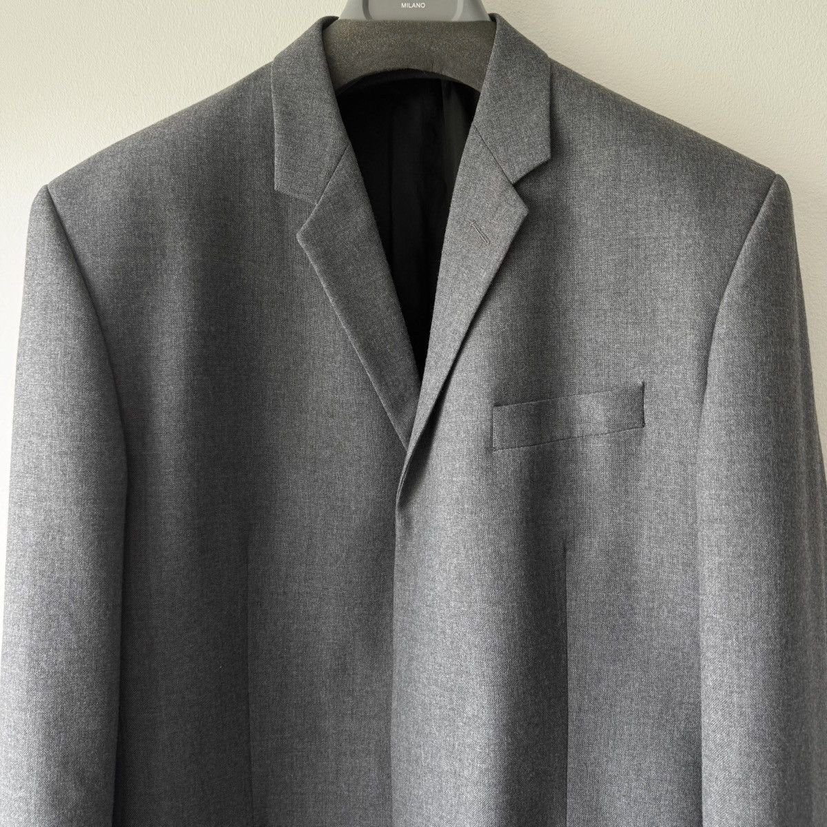 Helmut Lang Helmut Lang 1980’s Gray Wool Coat Size US M / EU 48-50 / 2 - 2 Thumbnail