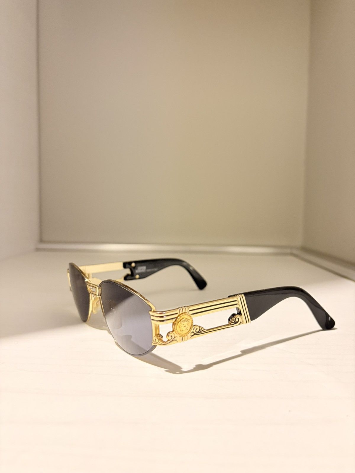 Versace Gianni varsace S75 col.16L gold black man sunglasses vintage Size ONE SIZE - 1 Thumbnail