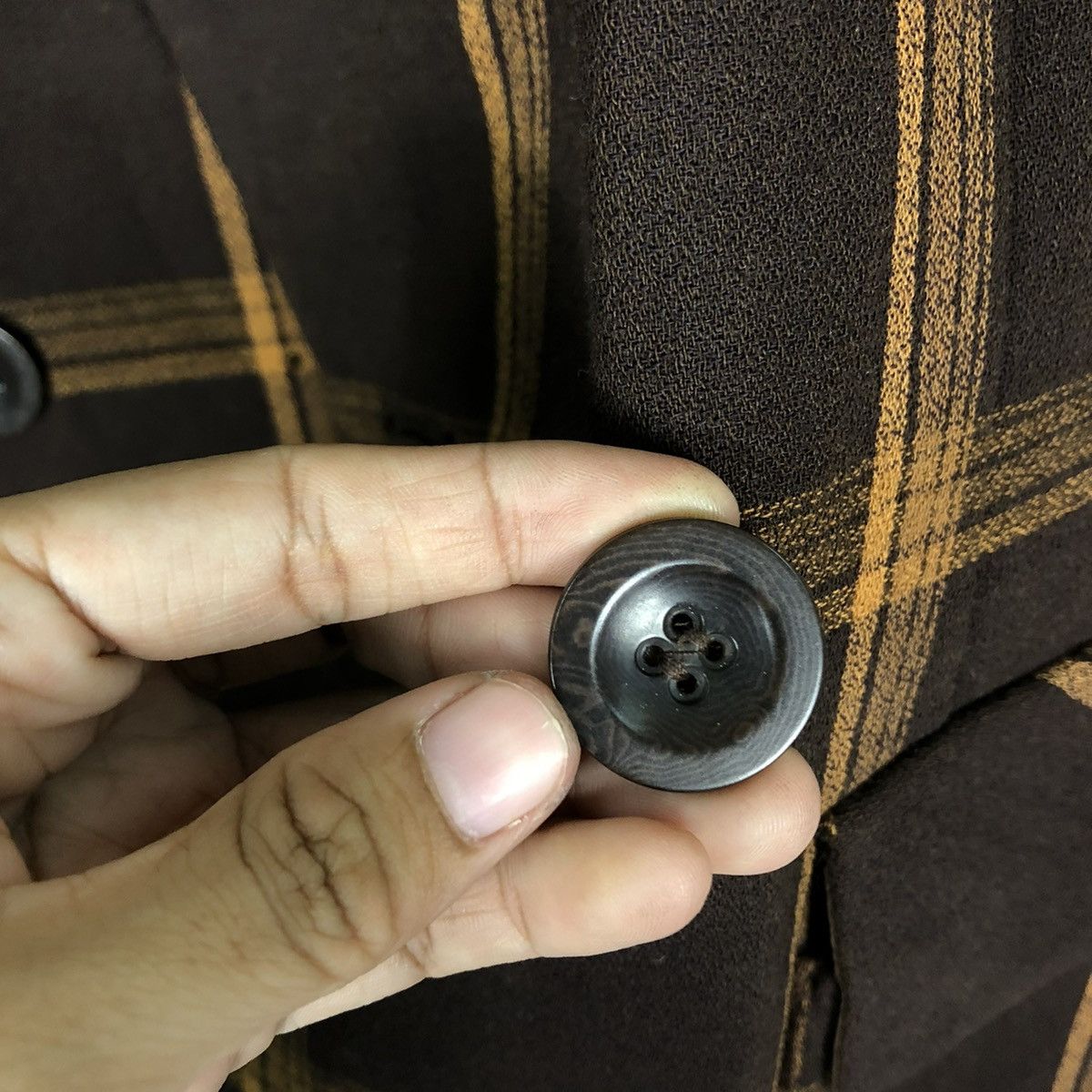 Vintage 🔥LONG JACKET WOOL SPORTMAX MADE IN ITALY TARTAN DESIGN Size M / US 6-8 / IT 42-44 - 16 Thumbnail