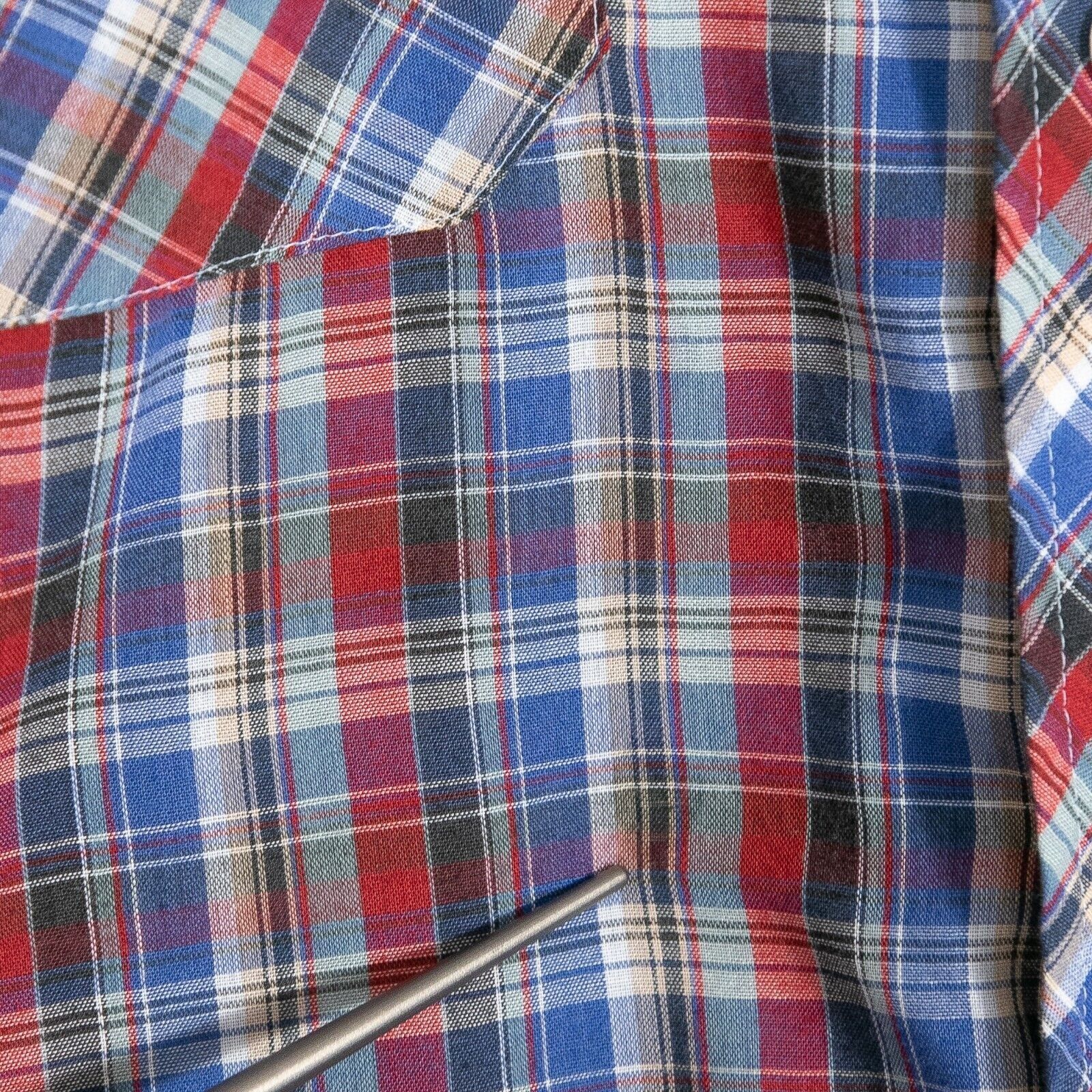 Dickies Vintage Dickies Button Up Plaid Shirt Medium Distressed Red Size US M / EU 48-50 / 2 - 5 Thumbnail