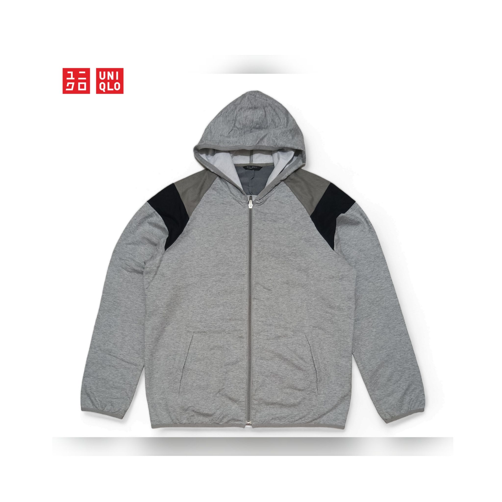 GU GU by Uniqlo Basic Hoodie Sports Jacket Grey Japanese Brand Size US L / EU 52-54 / 3 - 1 Thumbnail