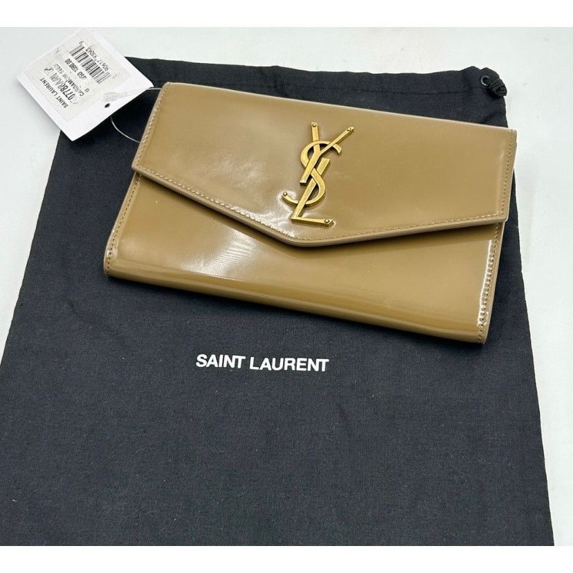Yves Saint Laurent Saint Laurent Ysl Tan Leather Clutch/chain wallet Size ONE SIZE - 2 Thumbnail