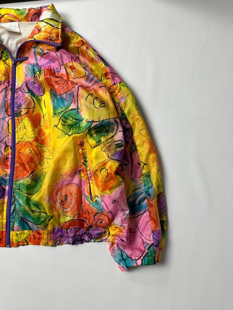 Adidas 🔥Rare Floral Abstract Windbreaker Jacket 90’s All Printed Size US M / EU 48-50 / 2 - 4 Thumbnail