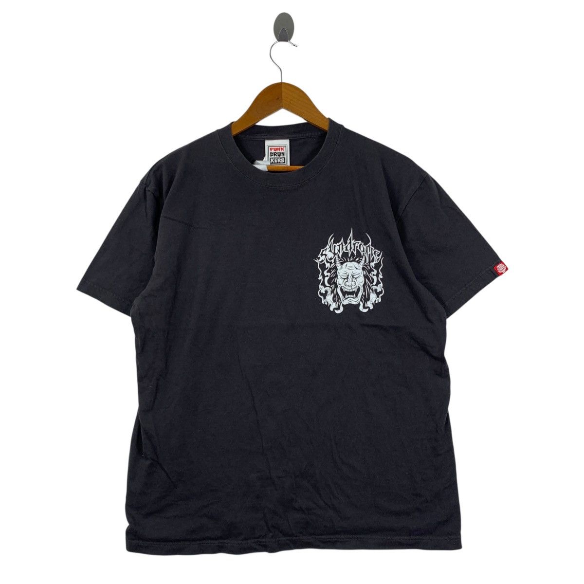Japanese Brand Vintage SYNDROME PUNK DRUNKERS Japanese Brand Tshirt Size US L / EU 52-54 / 3 - 3 Thumbnail