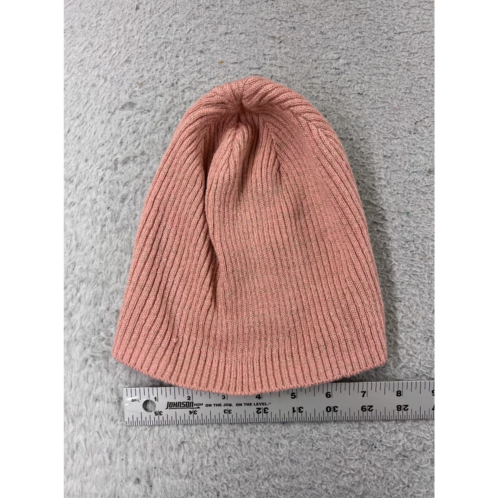 Vintage Wild Fable Beanie Toque Womens One Size Pink Sparkly Knit Polyester Blend Ski Hat Beanie Womens Size ONE SIZE - 2 Thumbnail