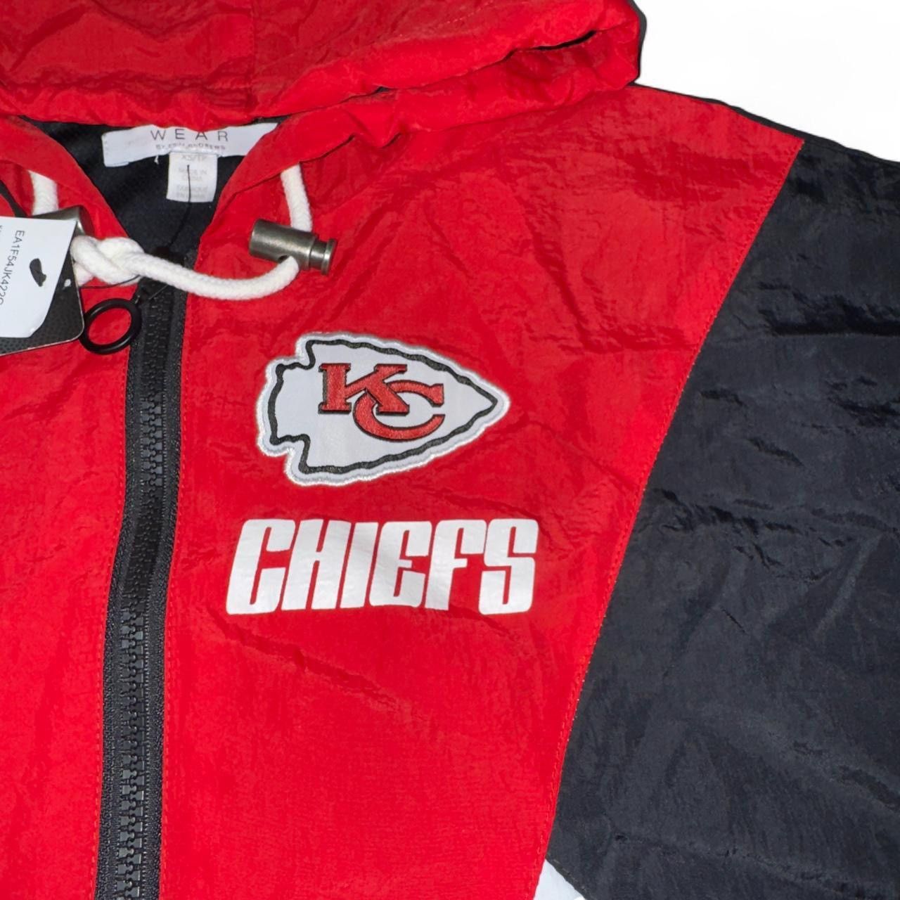 Other Red Kansas City Chiefs Color Block Windbreaker Jacket Size XS / US 0-2 / IT 36-38 - 2 Thumbnail