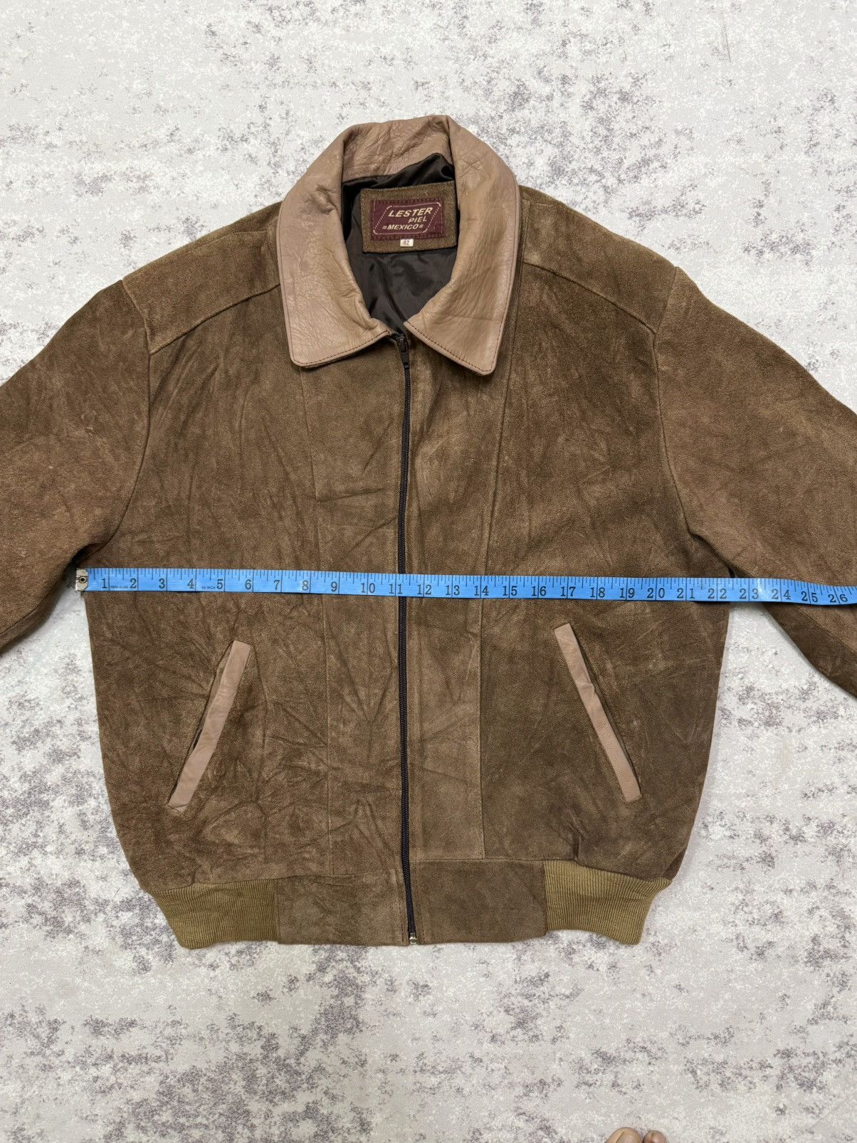 Leather VINTAGE LESTER PIEL MEXICO SUEDE LEATHER BOMBER JACKET Size US M / EU 48-50 / 2 - 16 Thumbnail
