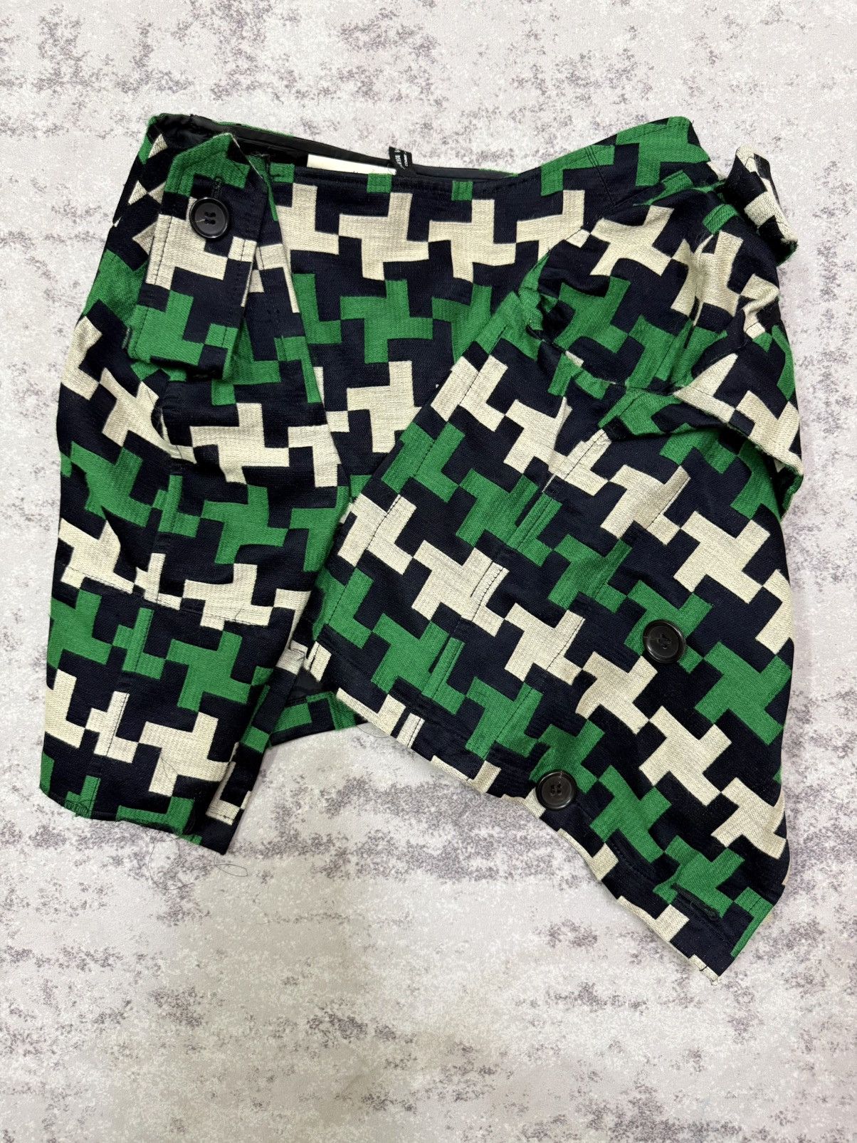 Comme des Garcons Junya Watanabe Comme Des Garcons Ad2005 Wool Panel Skirt Size 29" - 7 Thumbnail
