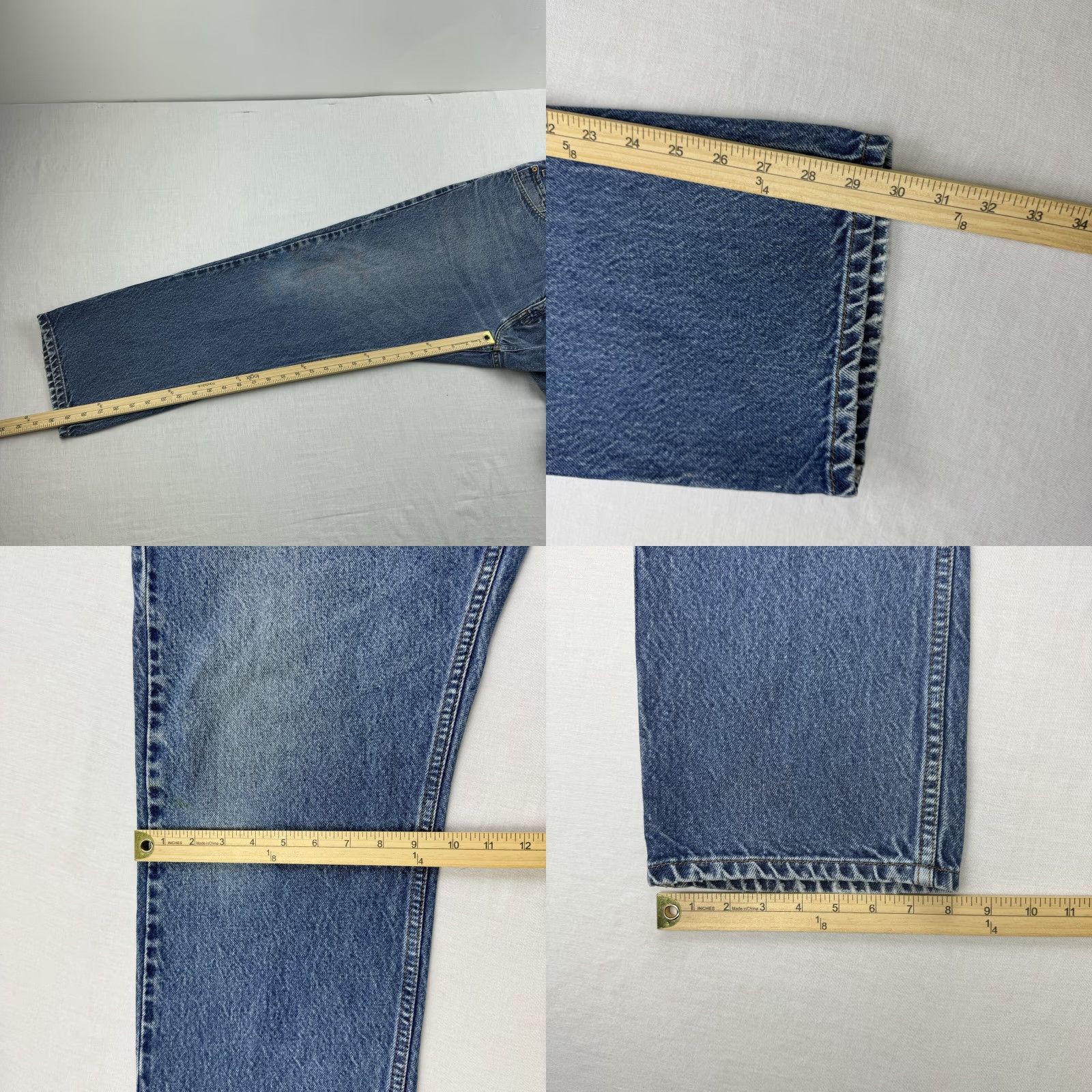 Levi's VINTAGE Levi's 505 Jeans Men 38x30 Blue Regular Straight 90s Grunge, Denim, Zip Closure Size US 38 / EU 54 - 8 Thumbnail
