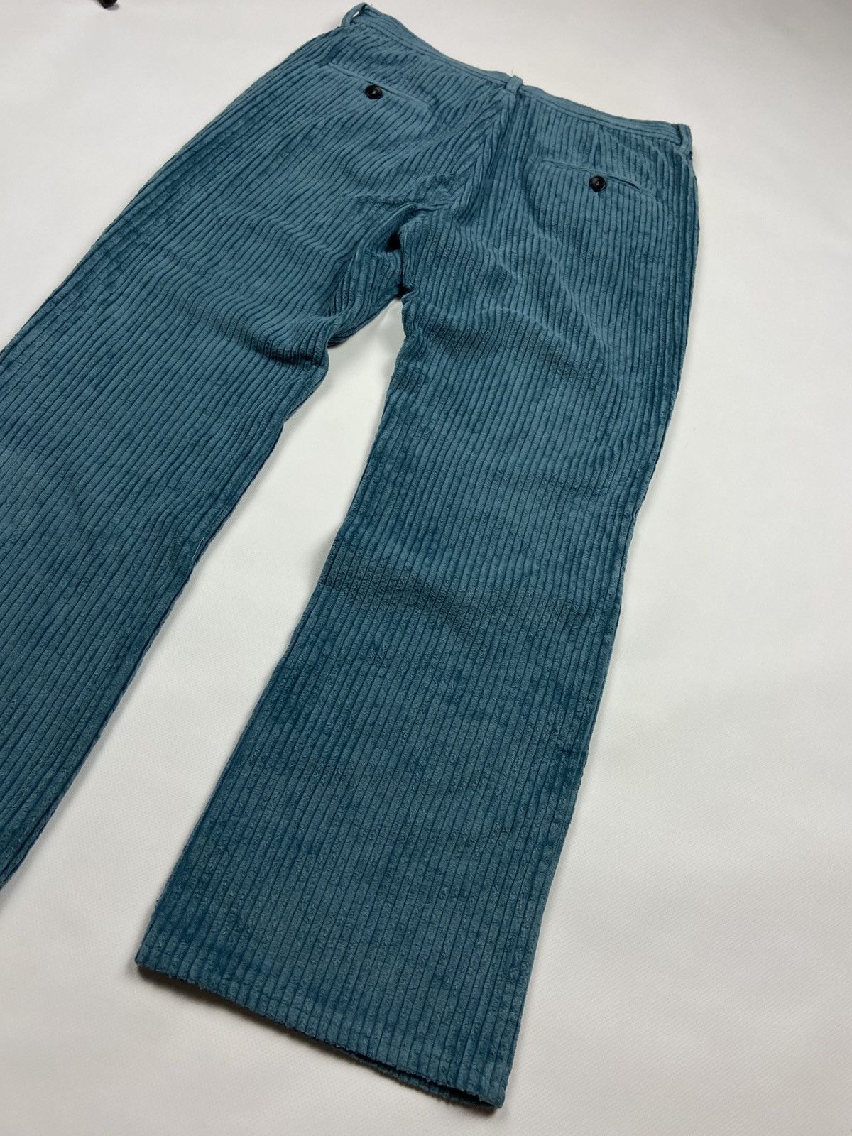 Designer × Isabel Marant Isabel Marant Trousers Turquoise Womens Velvet Striped Pants Size 27" / US 4 / IT 40 - 13 Thumbnail