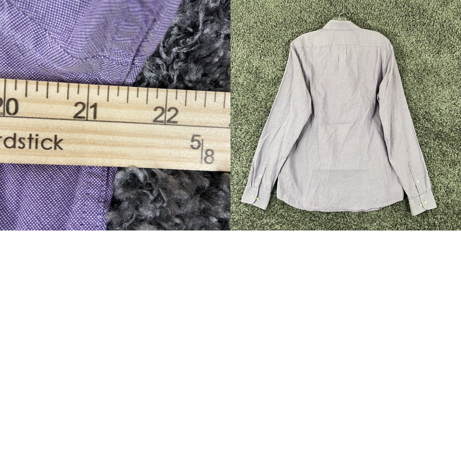 Original Penguin VINTAGE Original Penguin Men's Dress Shirt 16.5 Purple Long Sleeve Button Up Size 42R - 8 Thumbnail