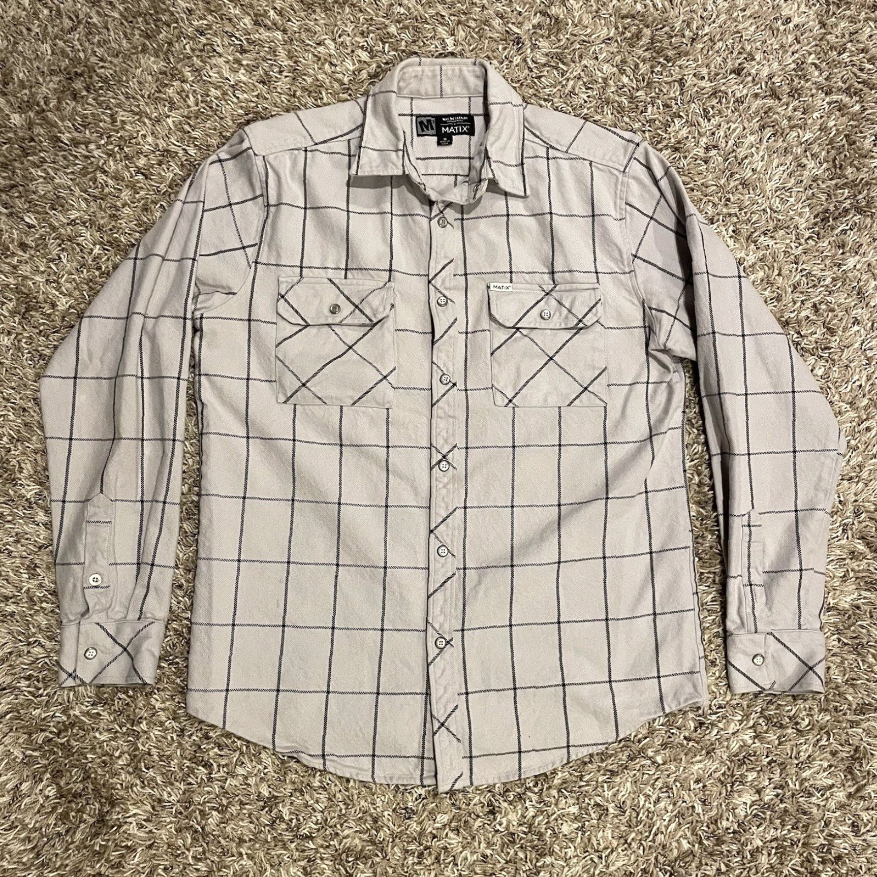 Vintage Mike Mo Capaldi Signature Series Flannel Button Snap Shirt Men M Grey Check Pattern 90s Nature Outdoor Skate Size US M / EU 48-50 / 2 - 2 Thumbnail