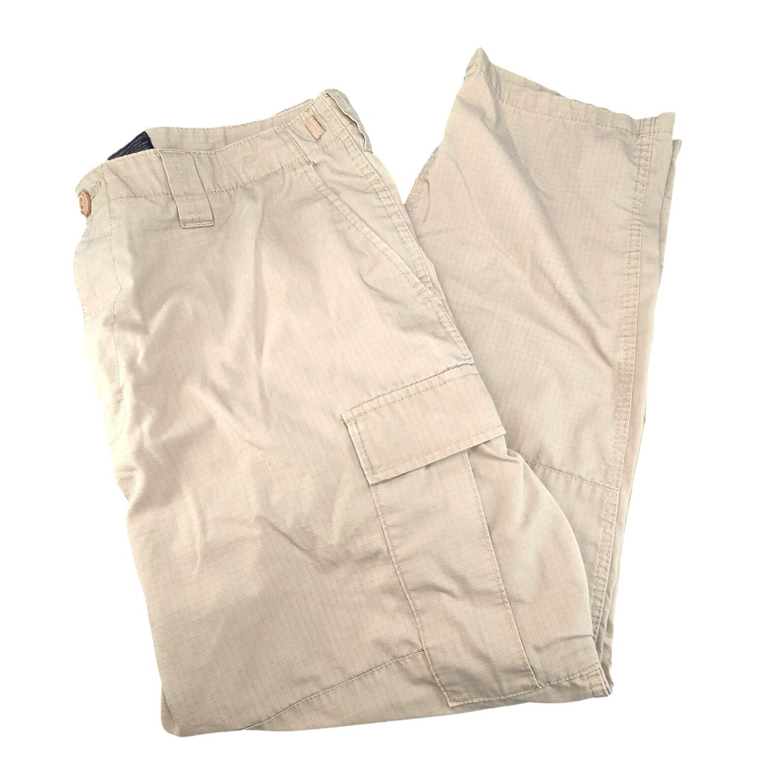 Other Mens Ryno Gear Cargo Pants L-R Beige Cotton/Polyester Durabl Size US 38 / EU 54 - 1 Thumbnail