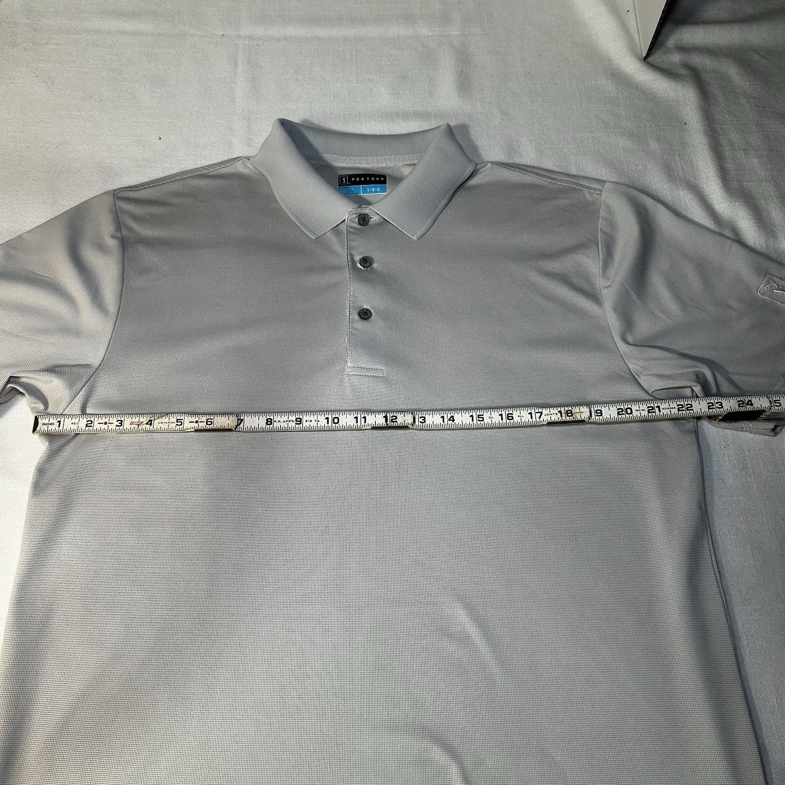 PGA Tour PGA Tour Mens Airflux Gray Polo Golf Shirt Casual - Large Size US L / EU 52-54 / 3 - 4 Thumbnail