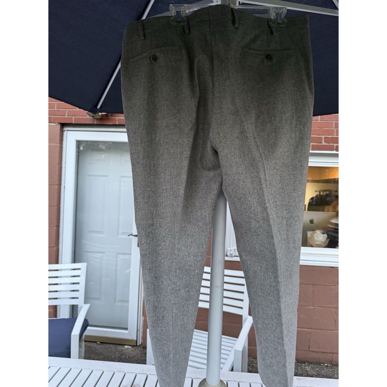 Loro Piana Loro Piana Trousers Wool Flannel Tweed Gray 58/28 Ins Pants Size US 42 / EU 58 - 9 Thumbnail