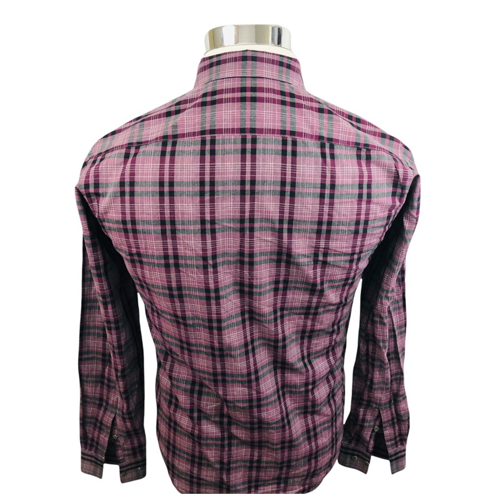 Theory Theory Button Front Shirt Purple Plaid Long Sleeve Collar XS Size US XS / EU 42 / 0 - 2 Thumbnail