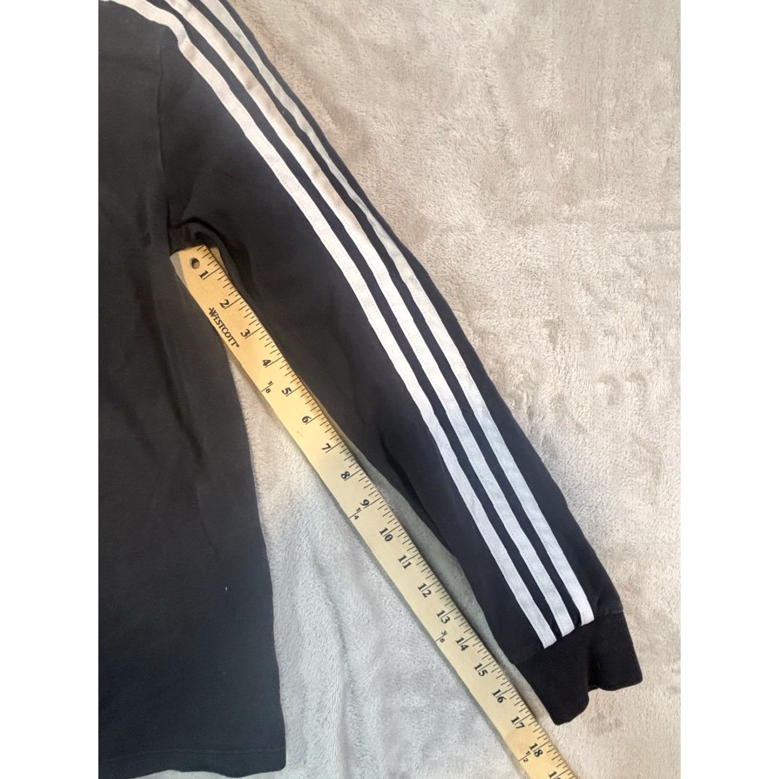 Adidas Adidas Classics 3-Stripes Long Sleeve Shirt Women S Black Pullover Casual Jersey Regular Fit Clean Wearable Vintage? Size S / US 4 / IT 40 - 6 Thumbnail
