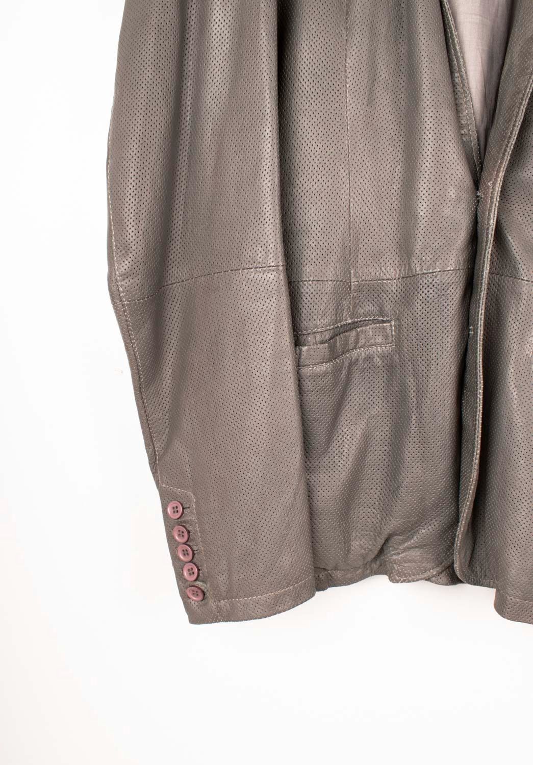 Absolut Joy Absolut Joy Einstein Men Leather Jacket Perforated Size M/L Size US L / EU 52-54 / 3 - 4 Thumbnail