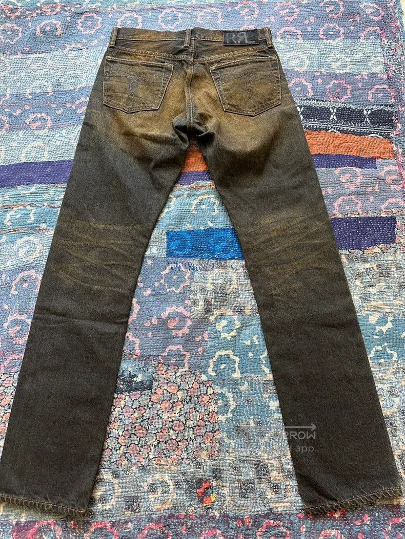 RRL Ralph Lauren RRL Ralph Lauren Yellow mud, washed, distressed jeans Size US 32 / EU 48 - 2 Thumbnail