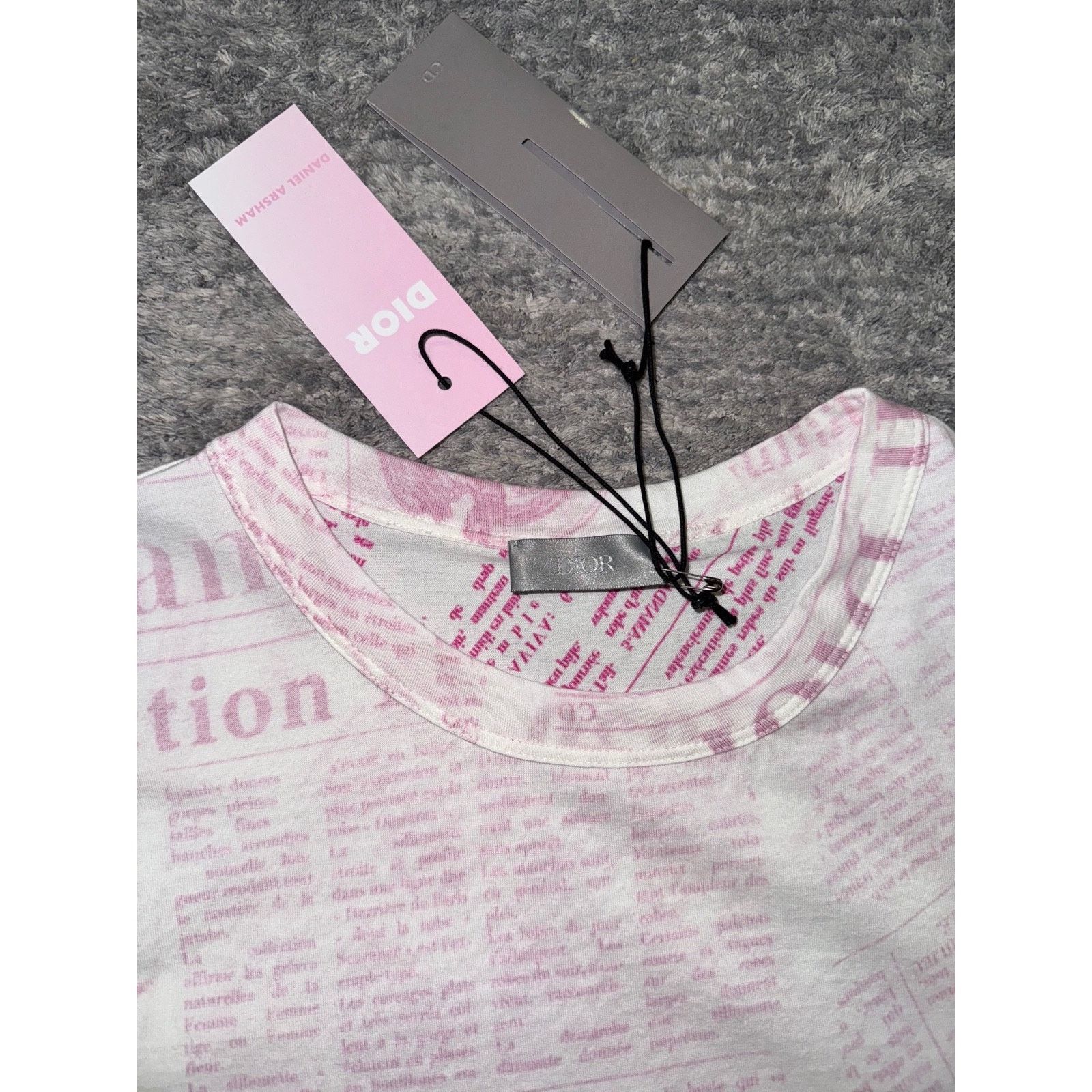 Dior x Daniel Arsham Logo Short Sleeve Shirt T-Shirt Medium