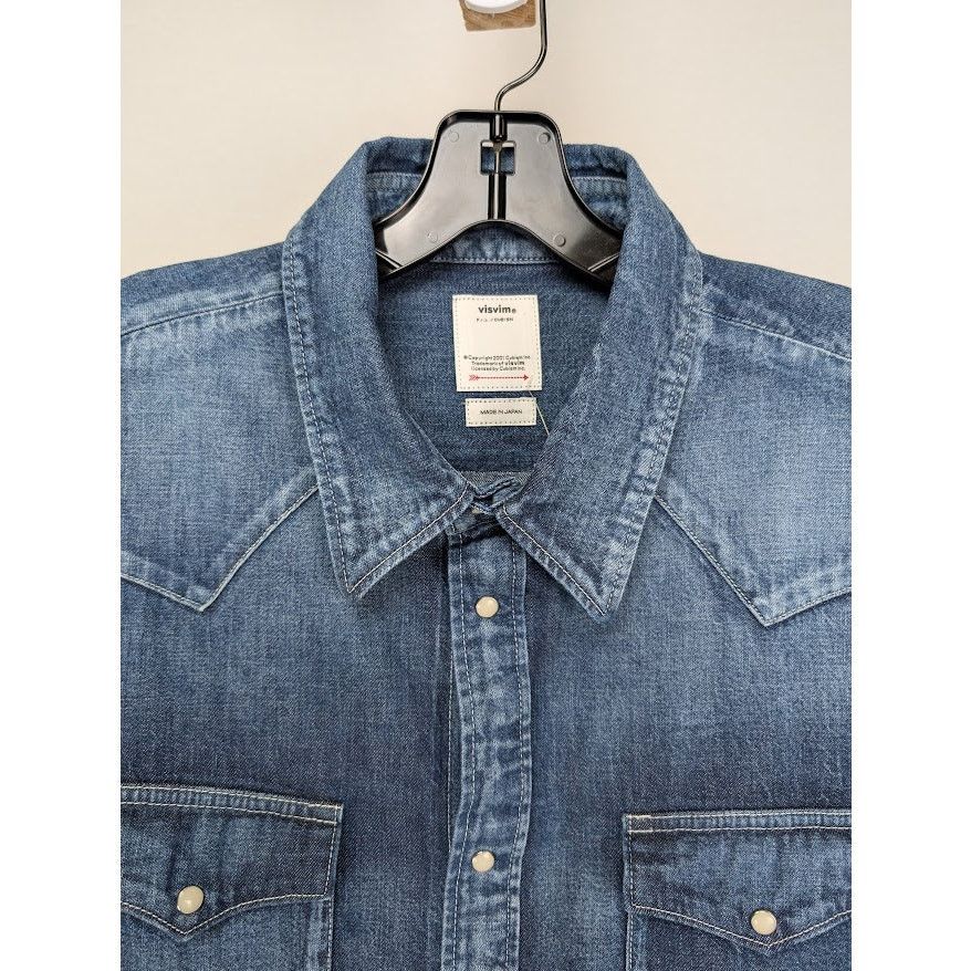 Visvim o1rshd1 Social Sculpture Shirt in Indigo Size US M / EU 48-50 / 2 - 3 Thumbnail