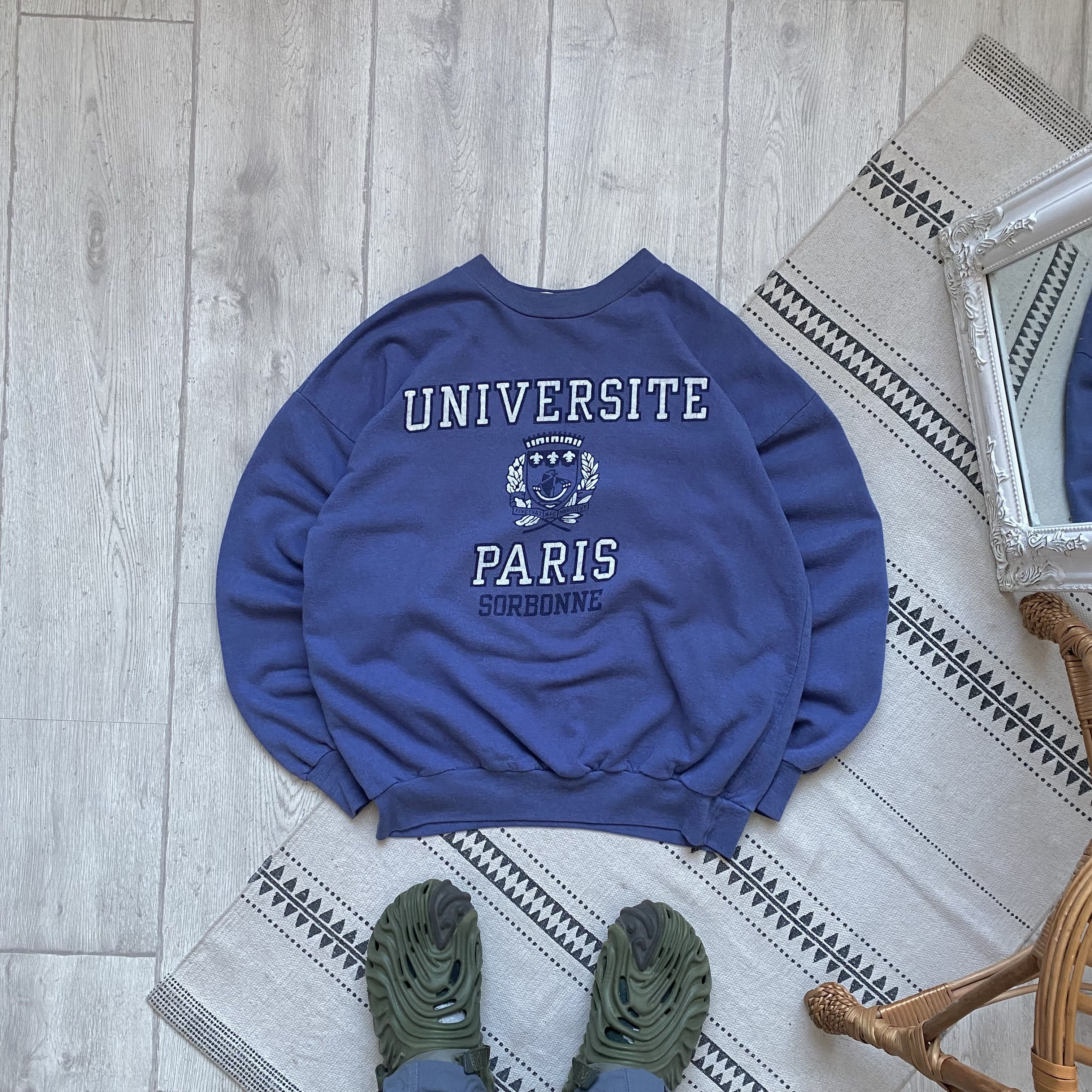 Gildan vintage 80s paris sorbonne university boxy sweatshirt france Size US M / EU 48-50 / 2 - 1 Thumbnail