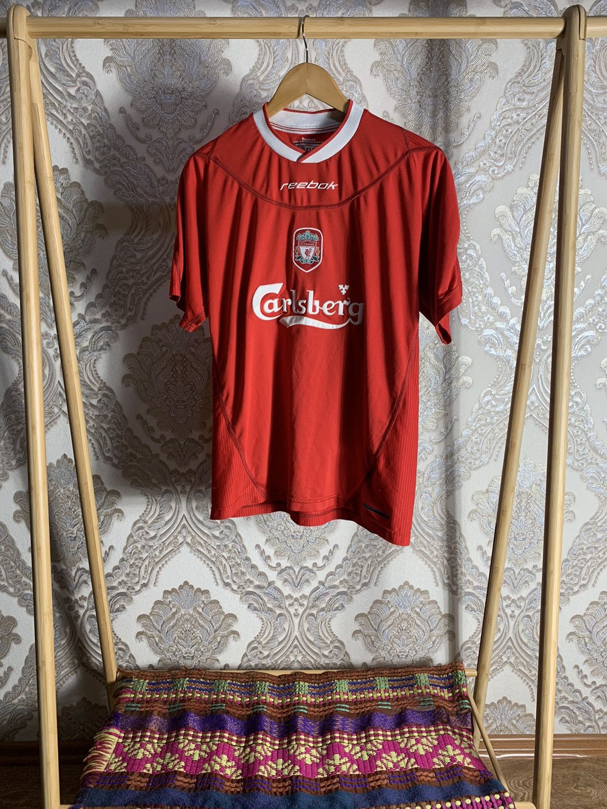 Pre-owned Reebok X Soccer Jersey Vintage Reebok Fc Liverpool Soccer Jersey Y2k Very 90's In Red