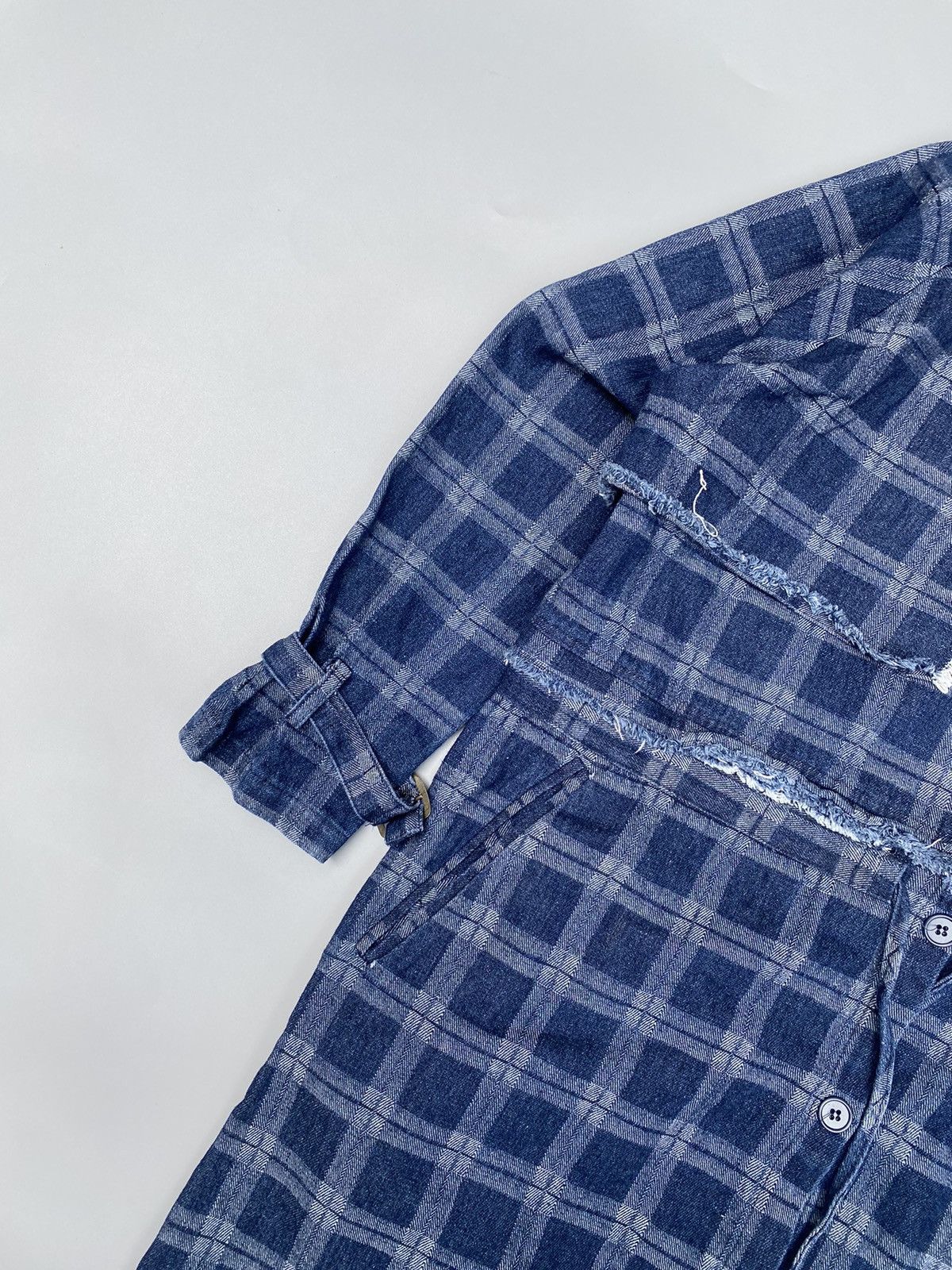Japanese Brand Birthwork of Sanity Heart- 2in1- Denim Dress Size M / US 6-8 / IT 42-44 - 13 Thumbnail