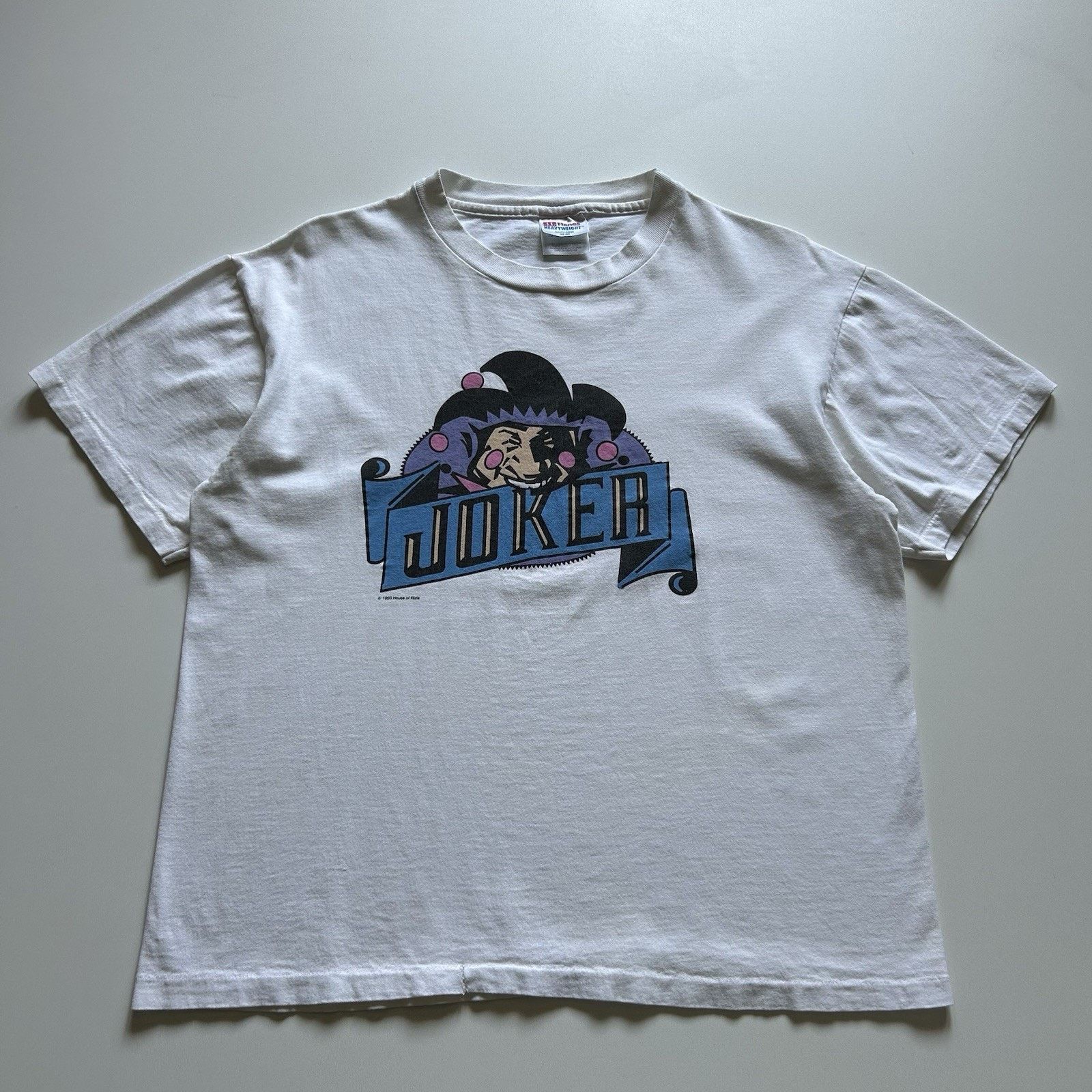 Hanes Vintage Joker T Shirt Large Boxy 90s Made In USA Art Graphic Size US L / EU 52-54 / 3 - 1 Thumbnail