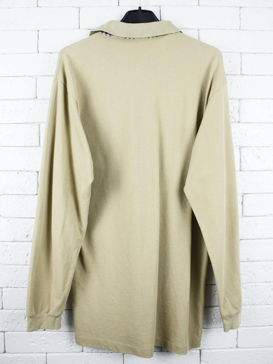 Burberry Burberrys Khaki PoloNova Check Long Sleeve Vintage Size US L / EU 52-54 / 3 - 2 Thumbnail