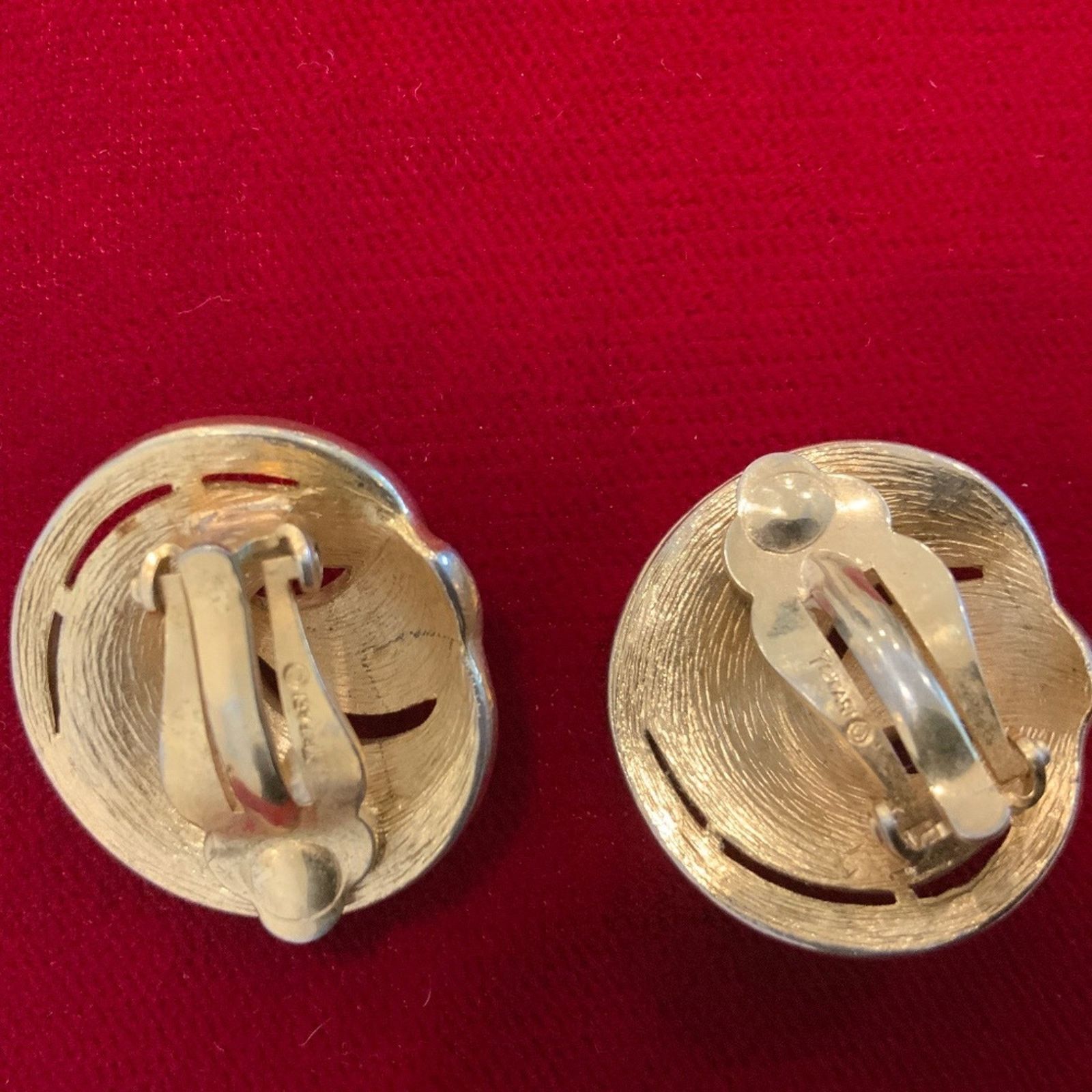 Vintage Vintage Trifari Signed Earrings Size ONE SIZE - 2 Thumbnail