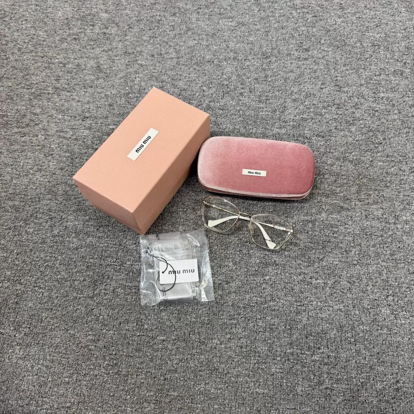 Miu Miu Miu Miu Logo Metal Frame Glasses Size ONE SIZE - 1 Thumbnail