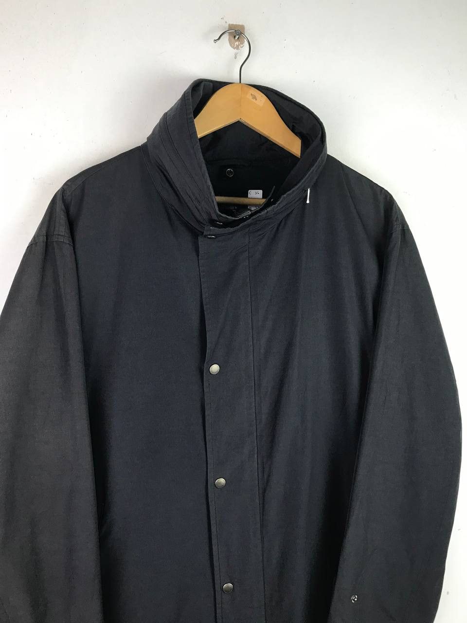 Burberry × Vintage Vintage Burberry All Black Long Jacket Size US XL / EU 56 / 4 - 6 Thumbnail