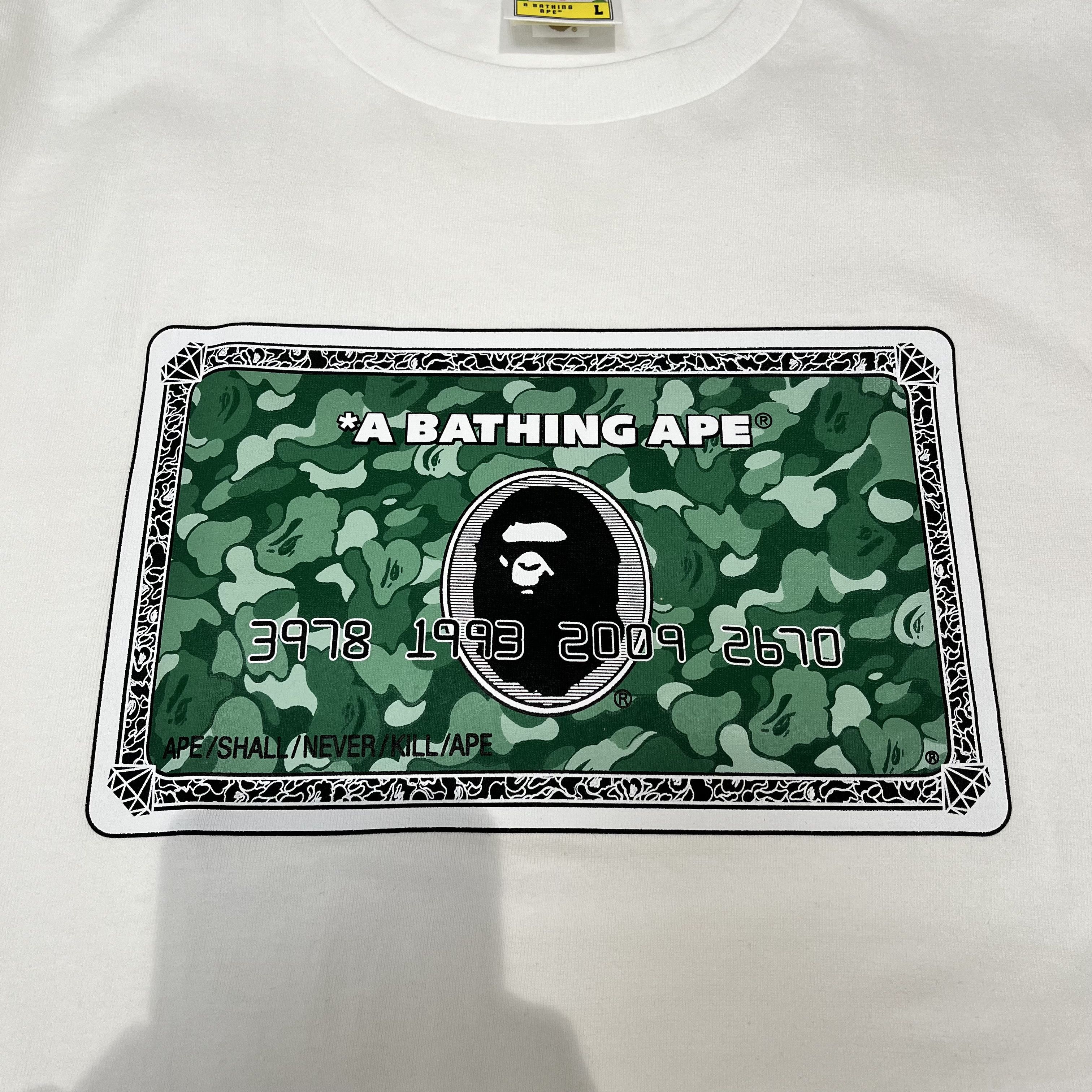 Bape Bape Hong Kong Members Only Card Tee White Size US L / EU 52-54 / 3 - 3 Thumbnail