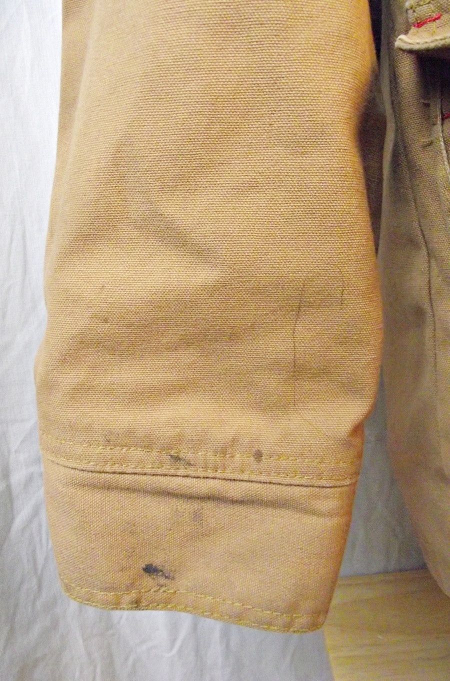 Red Kap WORK JACKET Mens Brown Duck Cloth Lined Grease Stains Barn Size US XS / EU 42 / 0 - 6 Thumbnail
